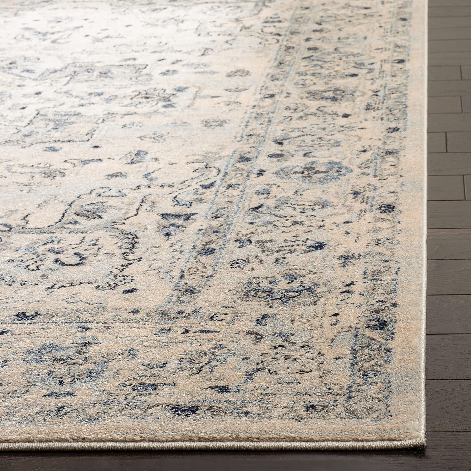 Charleston CHL411 Loomed Indoor Accent Rug - Ivory/Light Blue - 3'x5' - Safavieh