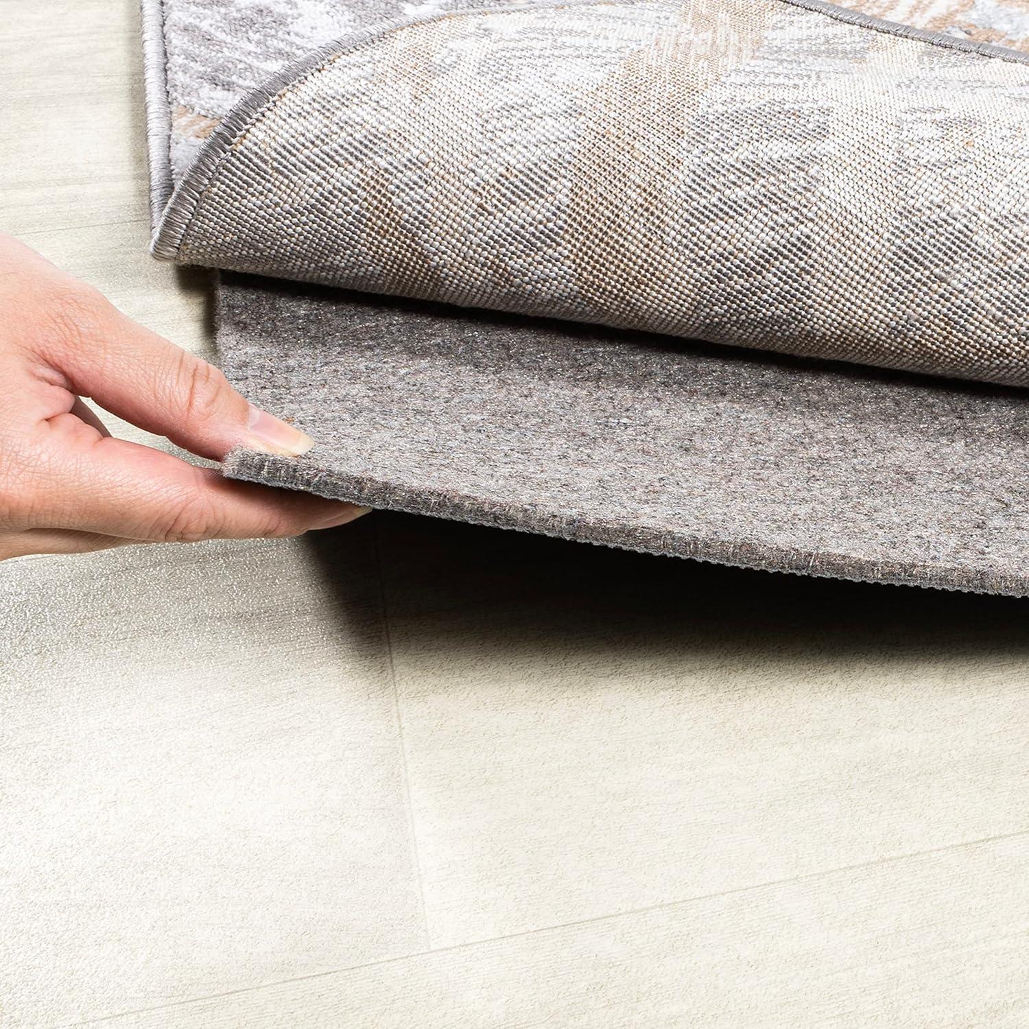 JONATHAN Y Comfort Plus Gray/Brown 9 ft. x 12 ft. Rug Pad