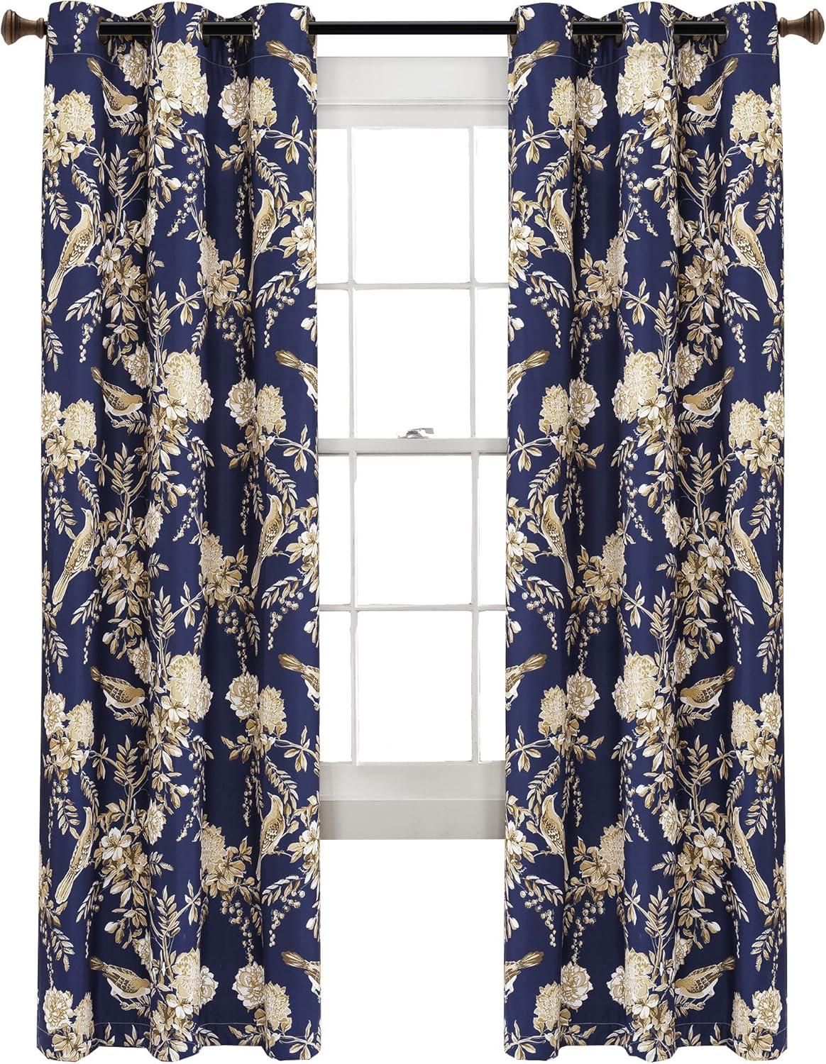 Lush Decor Foreston Floral Max Blackout Thermal Curtain Panels (Set of 2)