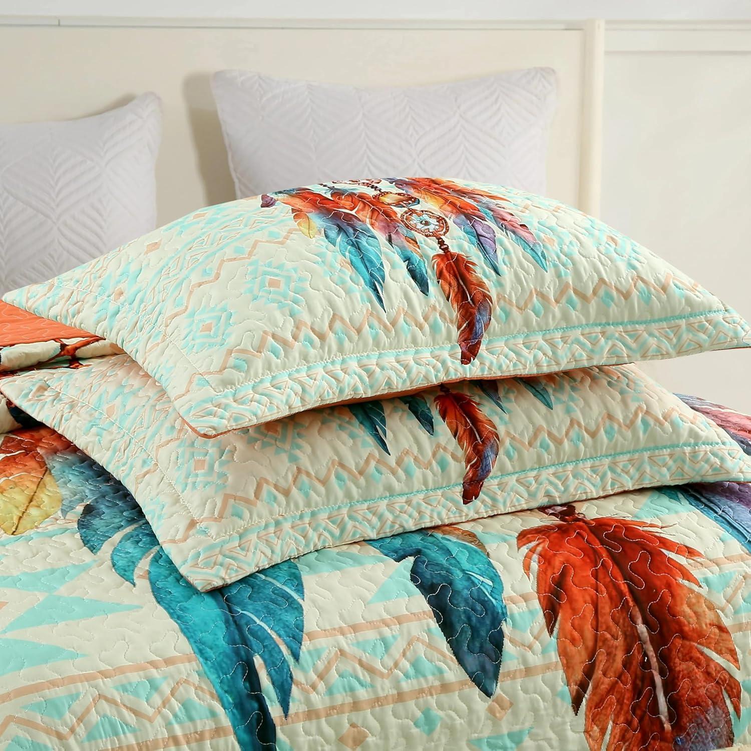 ME502 Polyester Quilted Abstract Quilt Set