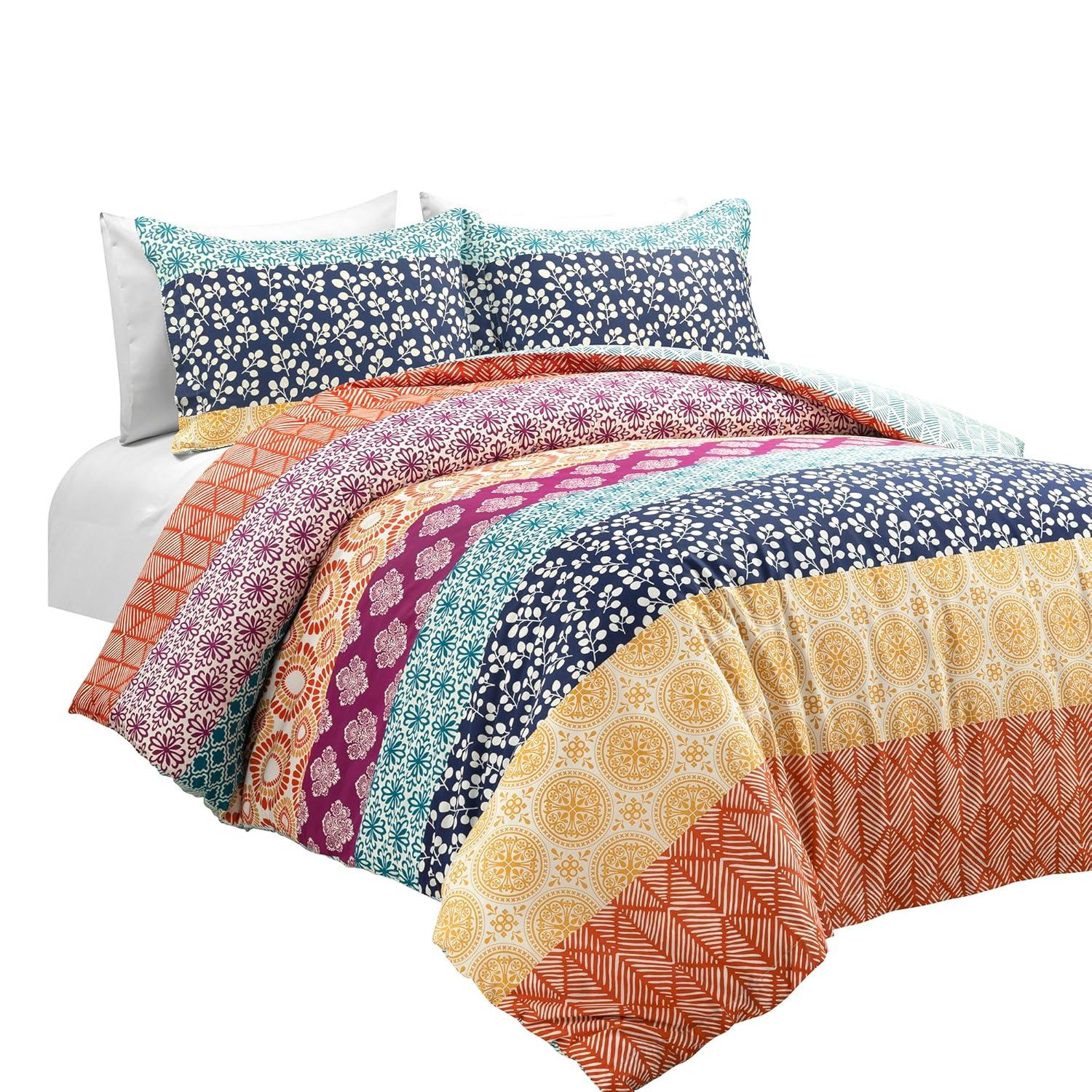 Lush Decor Lucymae 100% Cotton Duvet Cover Set