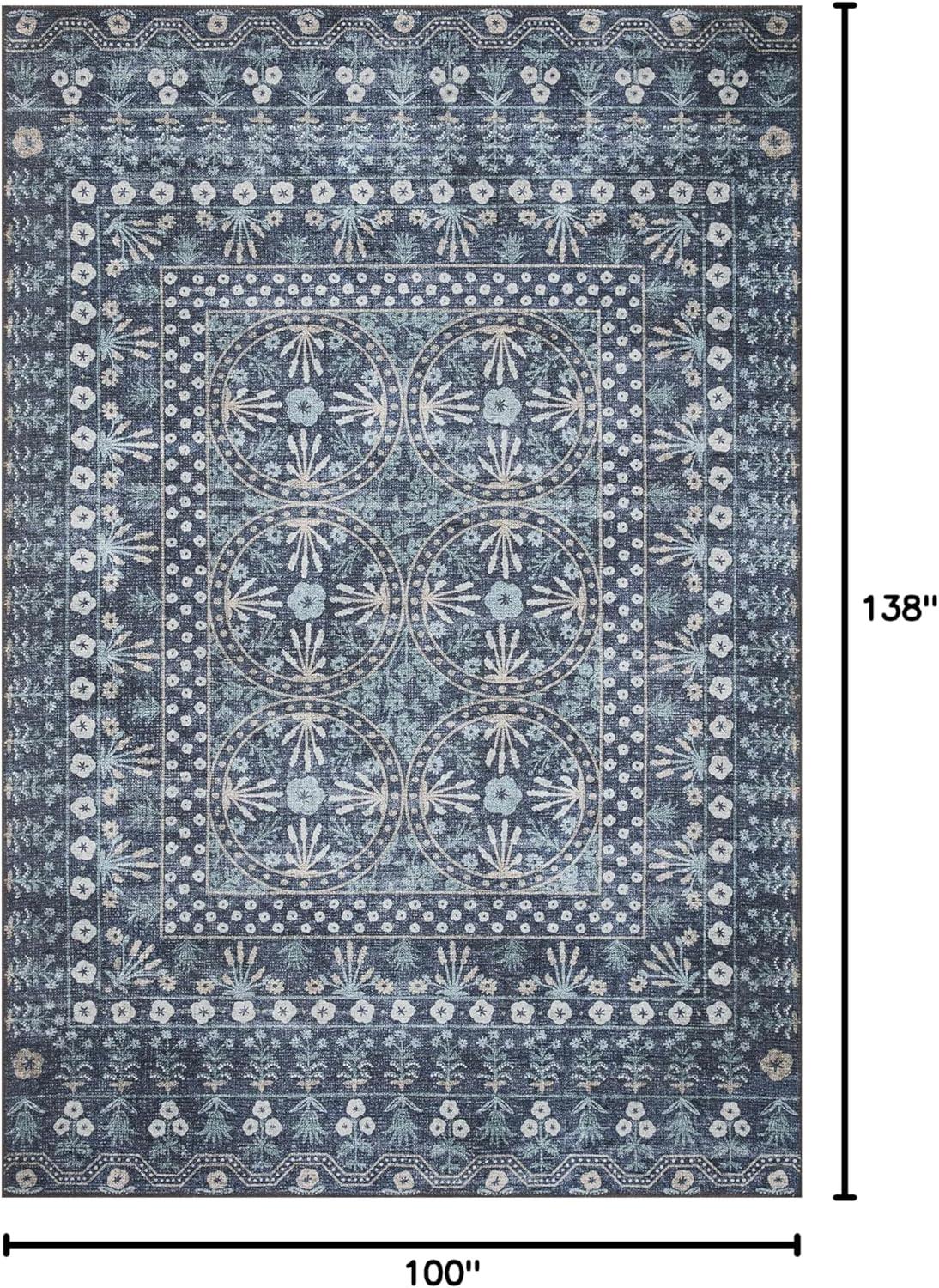 Rifle Paper Co. x Loloi Maison Rosette Blue Rug