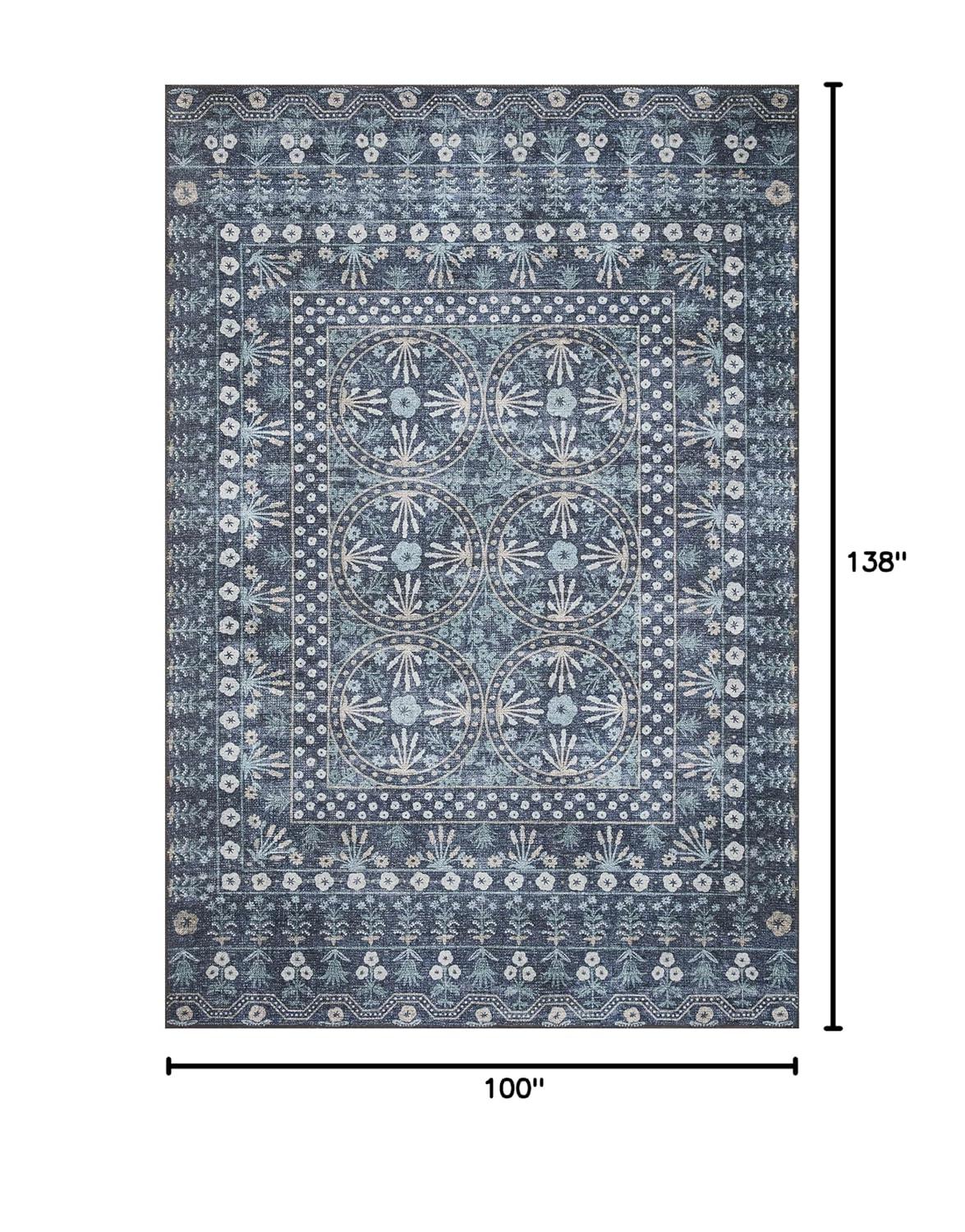 Rifle Paper Co. x Loloi Maison Rosette Blue Rug