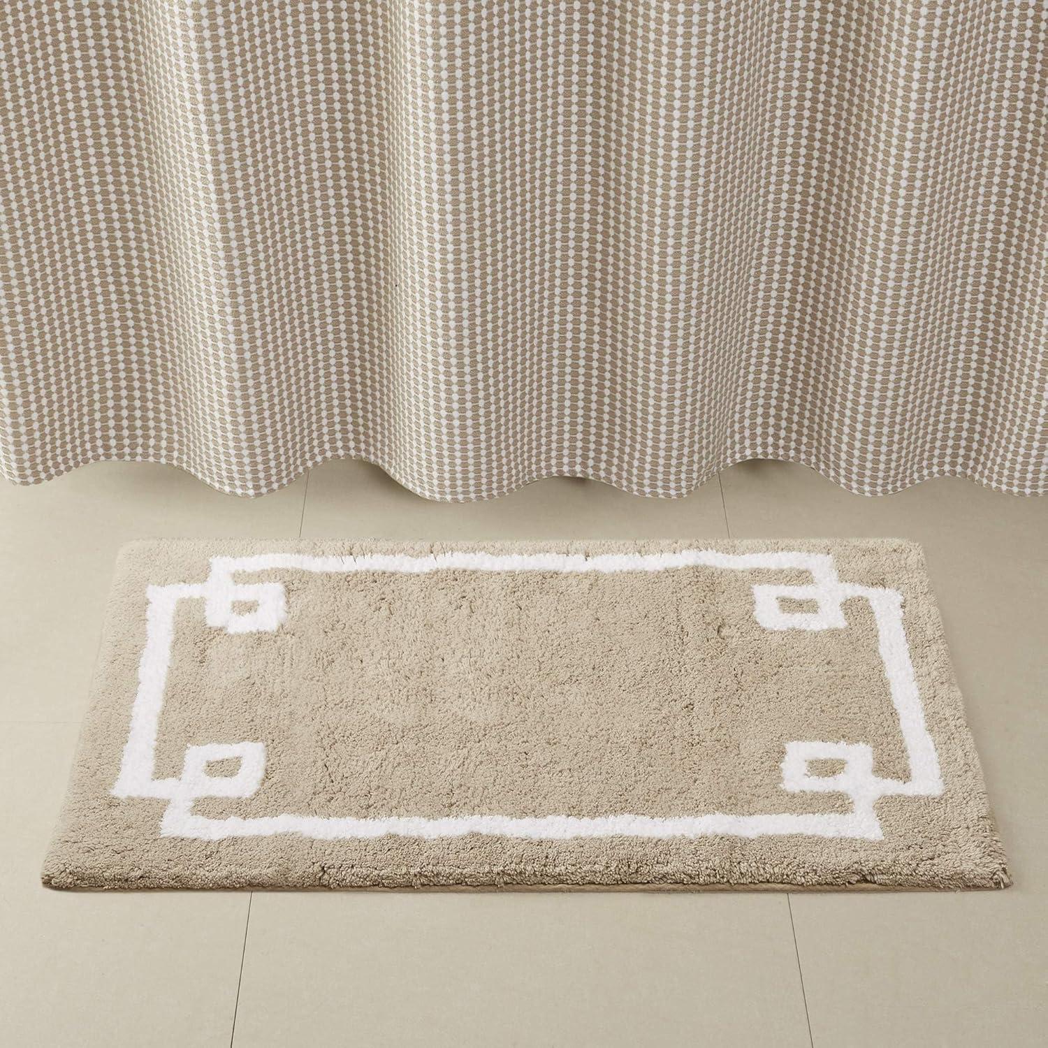 100% Cotton Tufted Bath Rug with Non-Slip Backing