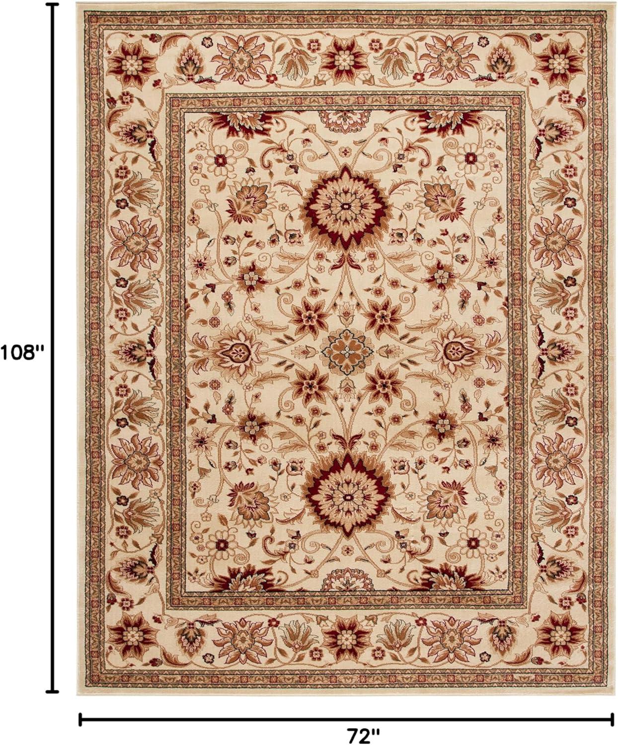 Lyndhurst LNH212 Power Loomed Area Rug - Ivory/Ivory - 6'x9' - Safavieh