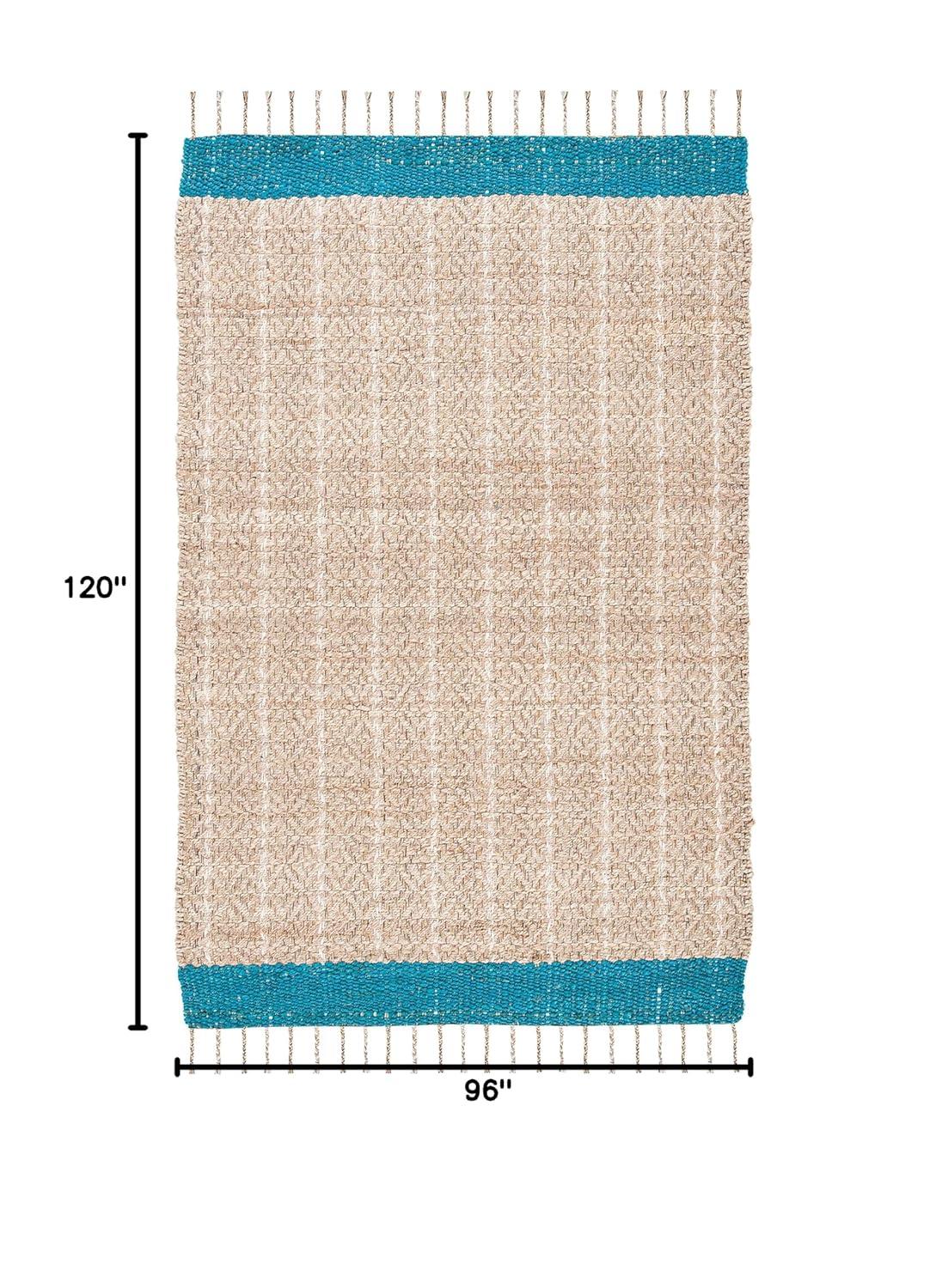 Union Rustic Abbie-J Hand Woven 0.8 Jute 0.2 Cotton Striped Rug
