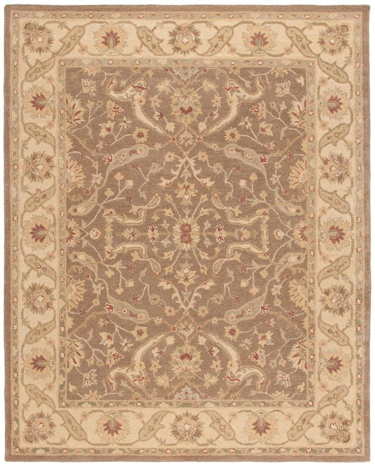 SAFAVIEH Antiquity Beaufort Oriental Wool Area Rug, Brown/Gold, 9'6" x 13'6"