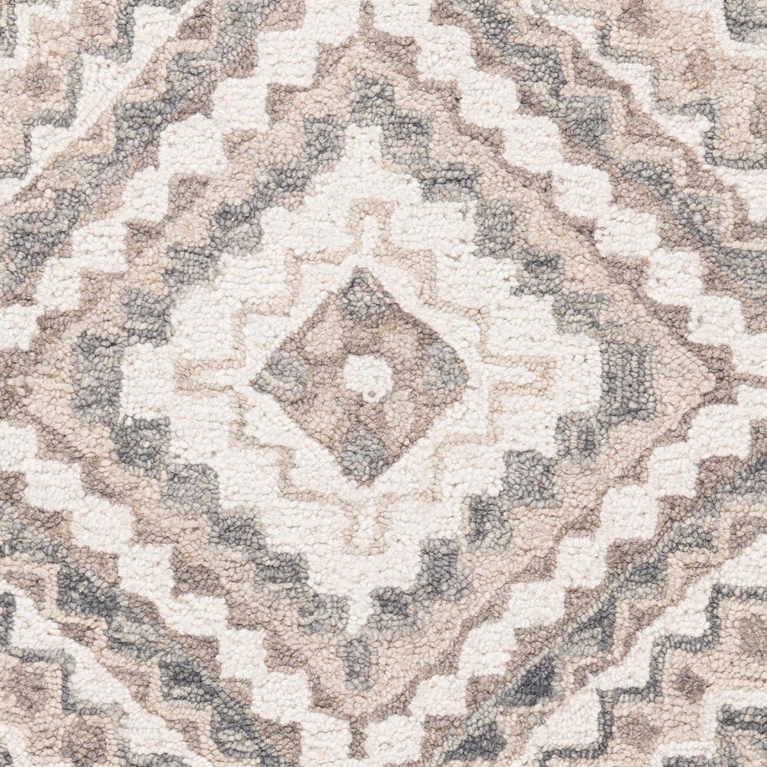 Aspen APN250 Hand Tufted Accent Rug - Taupe/Ivory - 2' X 3' - Safavieh.