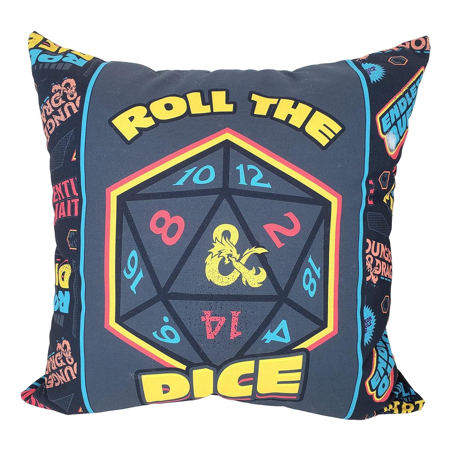 Northwest Dungeons & Dragons Pillow, 18" x 18", Roll The Dice