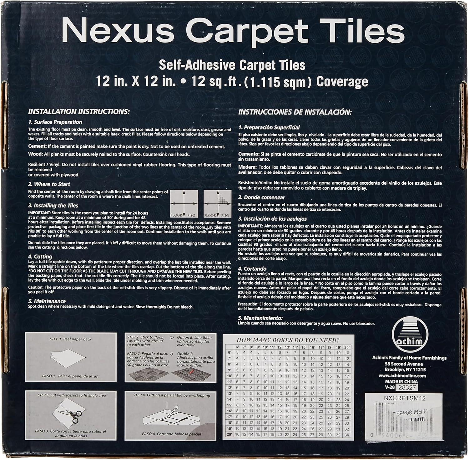 Nexus 12'' W x 12'' L Level Loop Polypropylene Carpet Tile