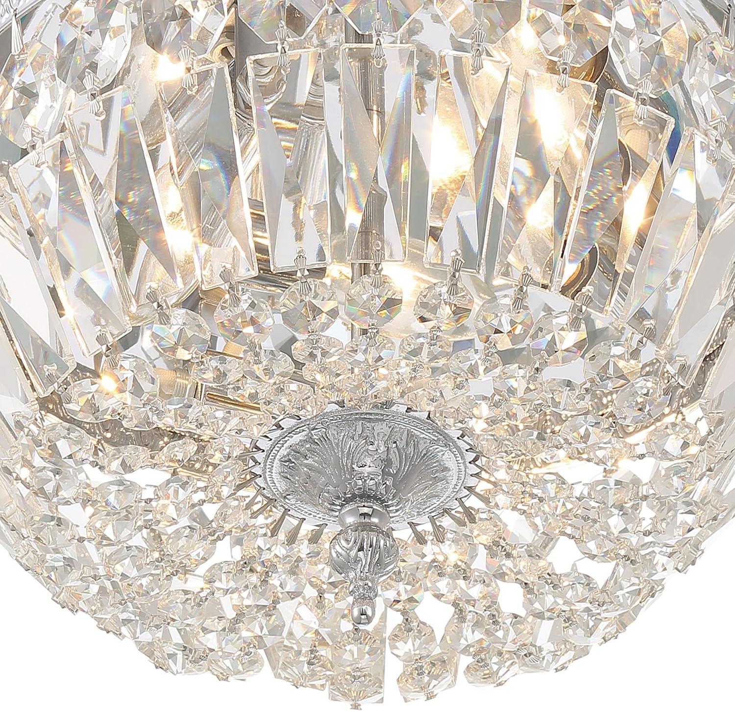 Crystorama Lighting - Three Light Flush Mount in Traditional and Contemporary