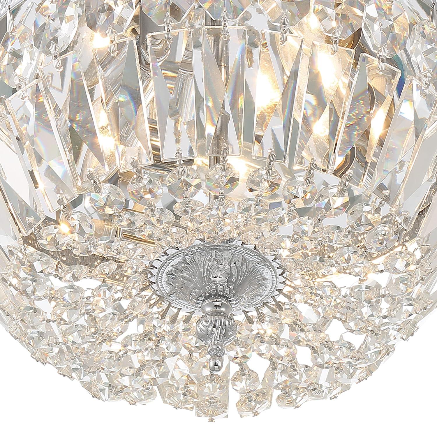 Crystorama Lighting - Three Light Flush Mount in Traditional and Contemporary