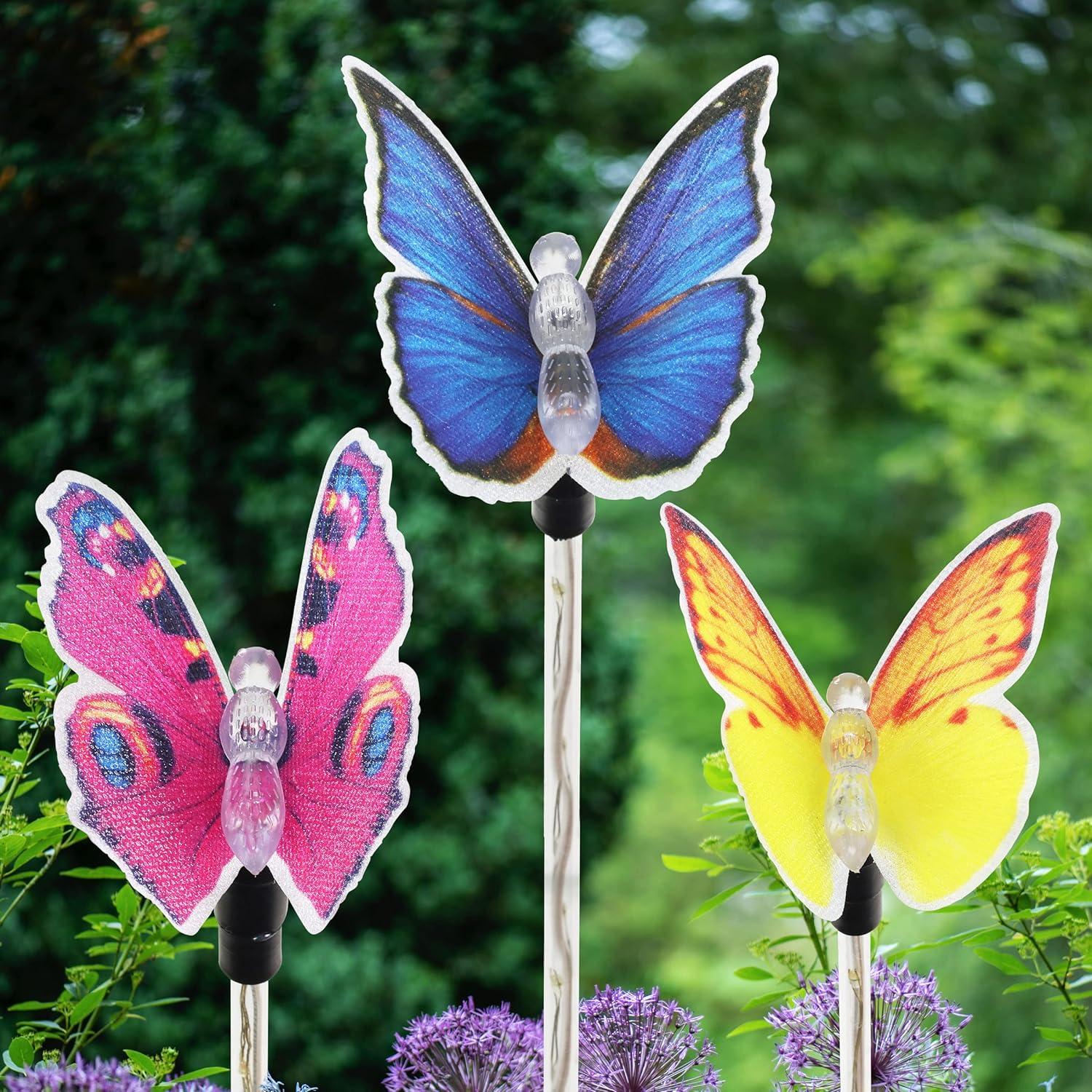 Plastic Insects Garden Stake (Set of 3)