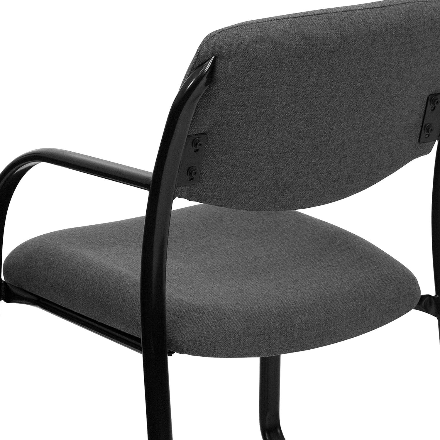 Flash Furniture Fabric Executive Side Reception Chair with Sled Base