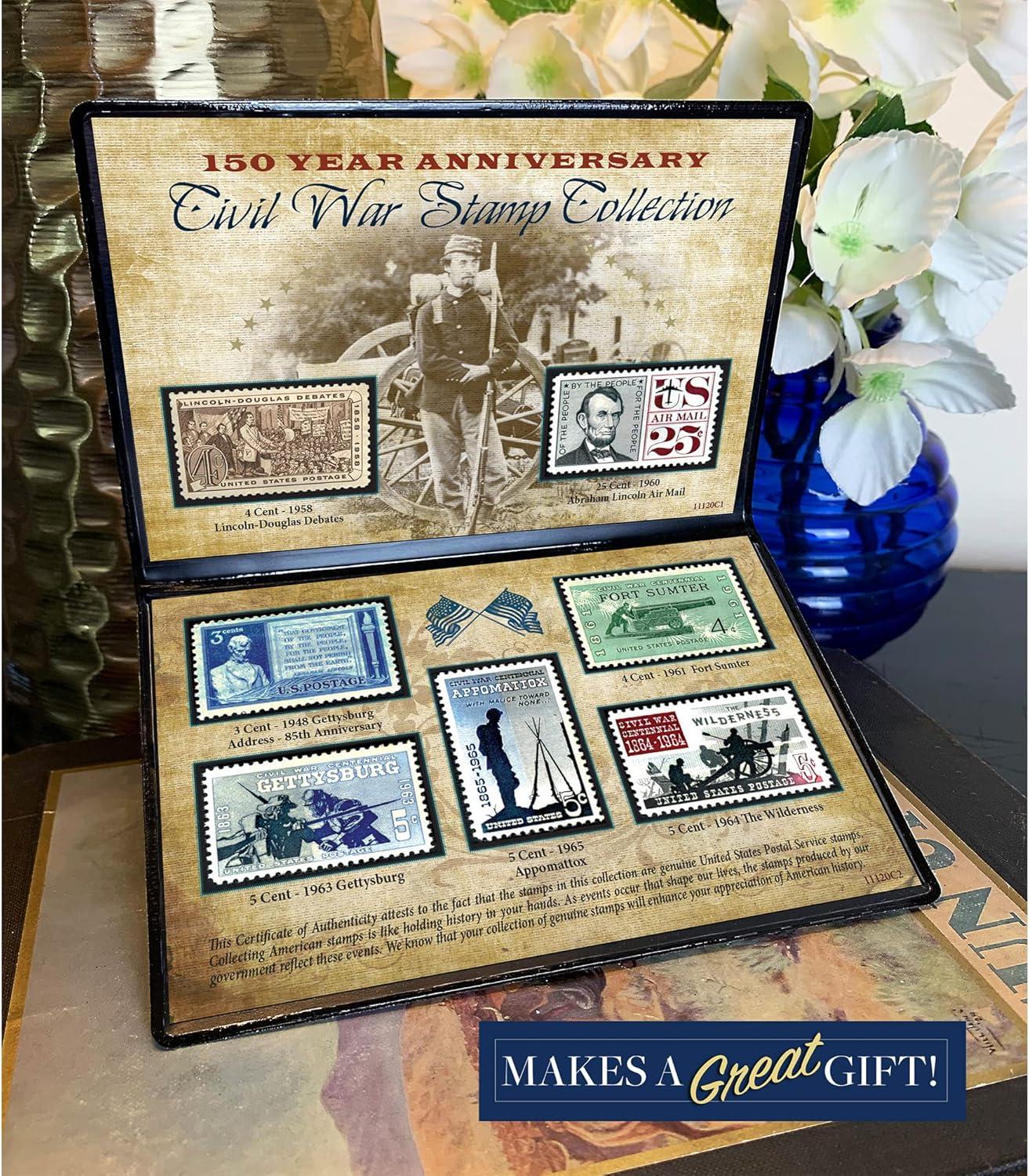 American Coin Treasures 150th Anniversary Civil War Commemorative Stamp Collection