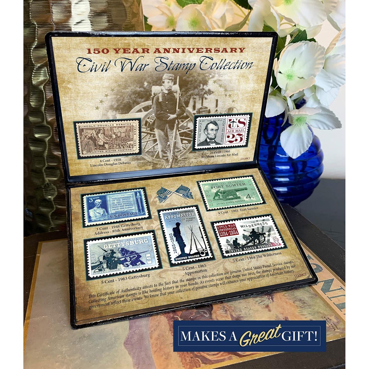 American Coin Treasures 150th Anniversary Civil War Commemorative Stamp Collection
