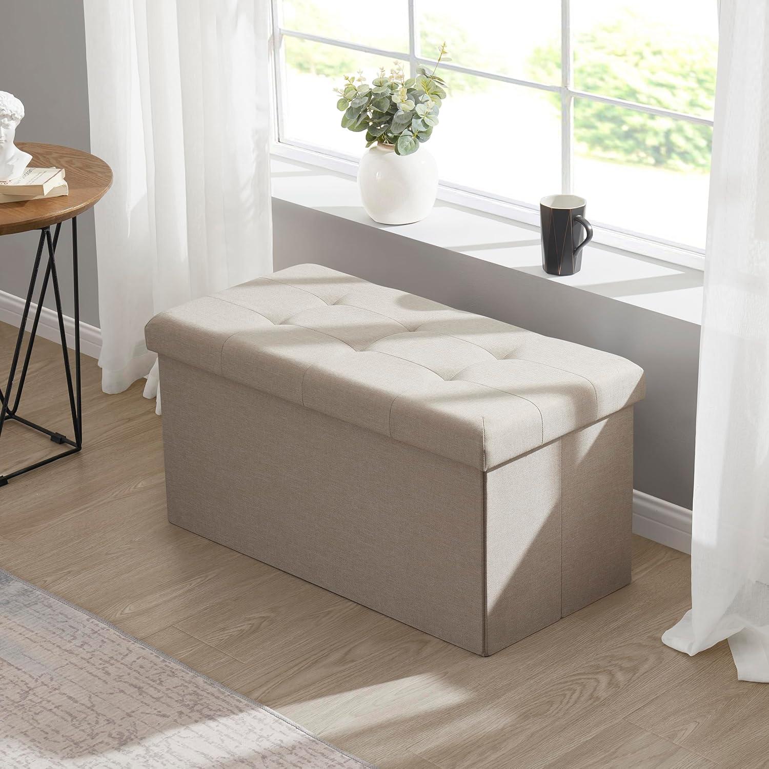 The Final Grab Inc. 30" Wide Faux Leather Tufted Rectangle Storage Ottoman & Reviews | Wayfair