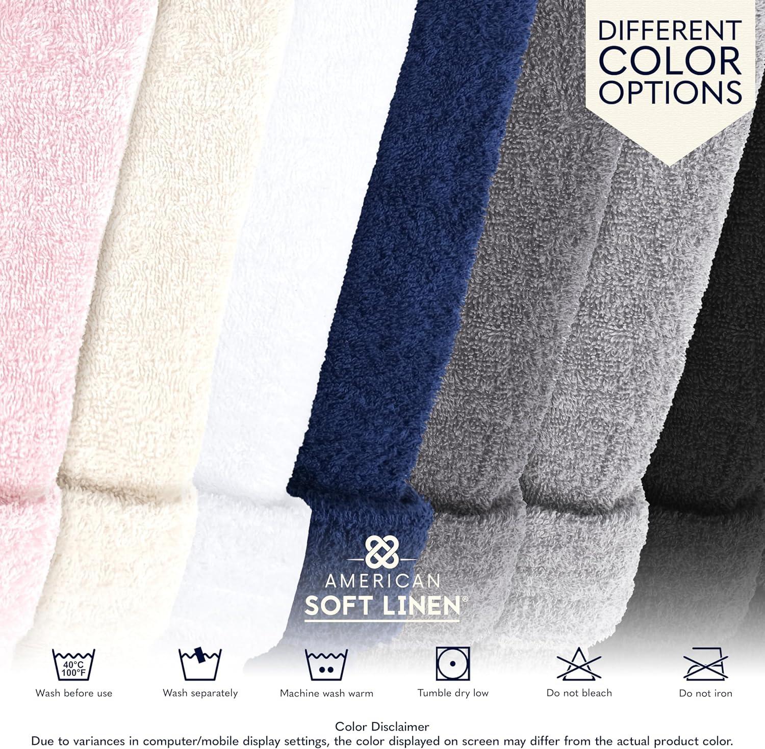 Eider & Ivory™ 100% Cotton Turkish Bathrobes, Soft Absorbent Lightweight Women Robes
