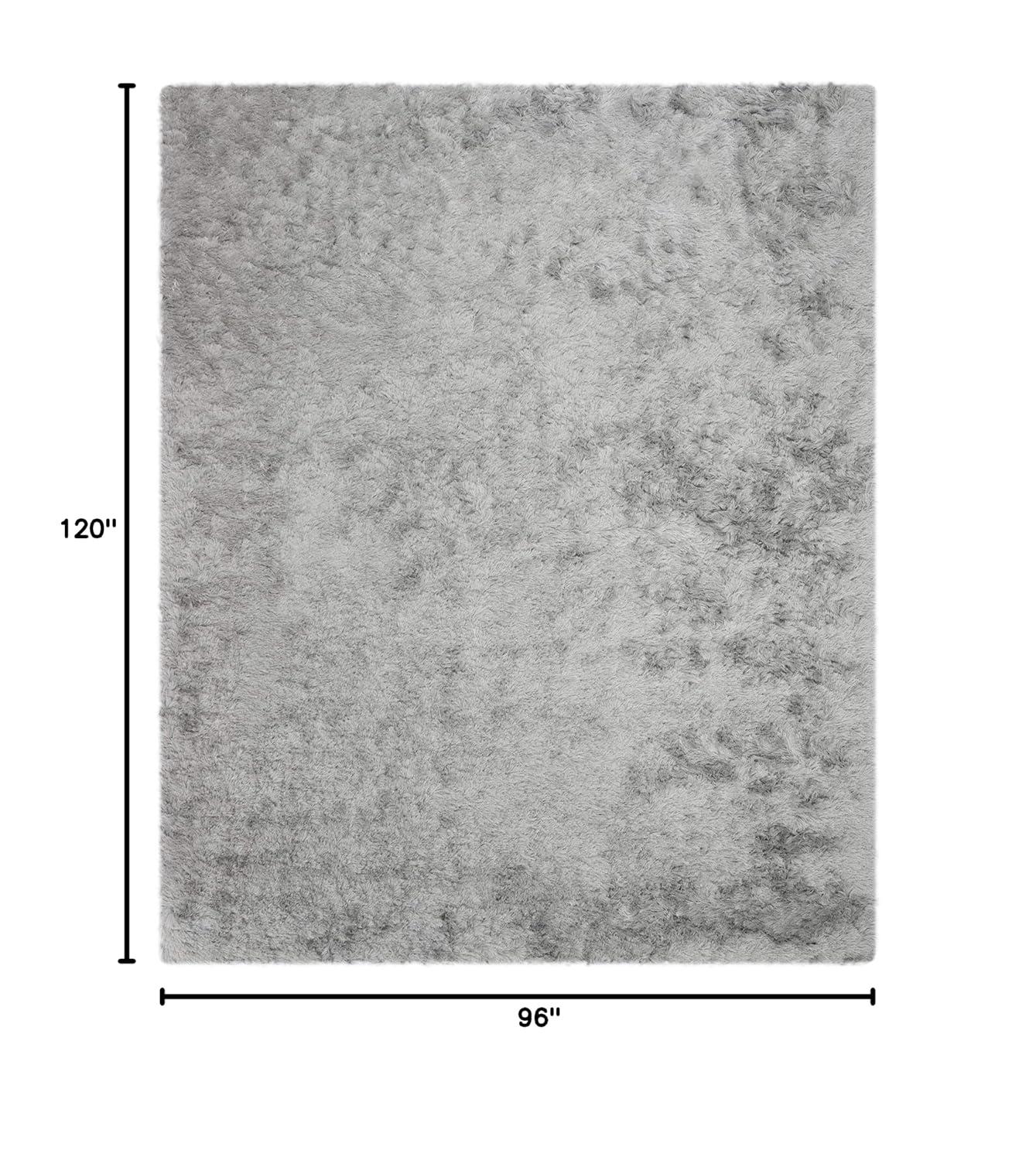 SAFAVIEH Paris Darwin Plush Polyester Shag Area Rug, Sage, 8' x 10'