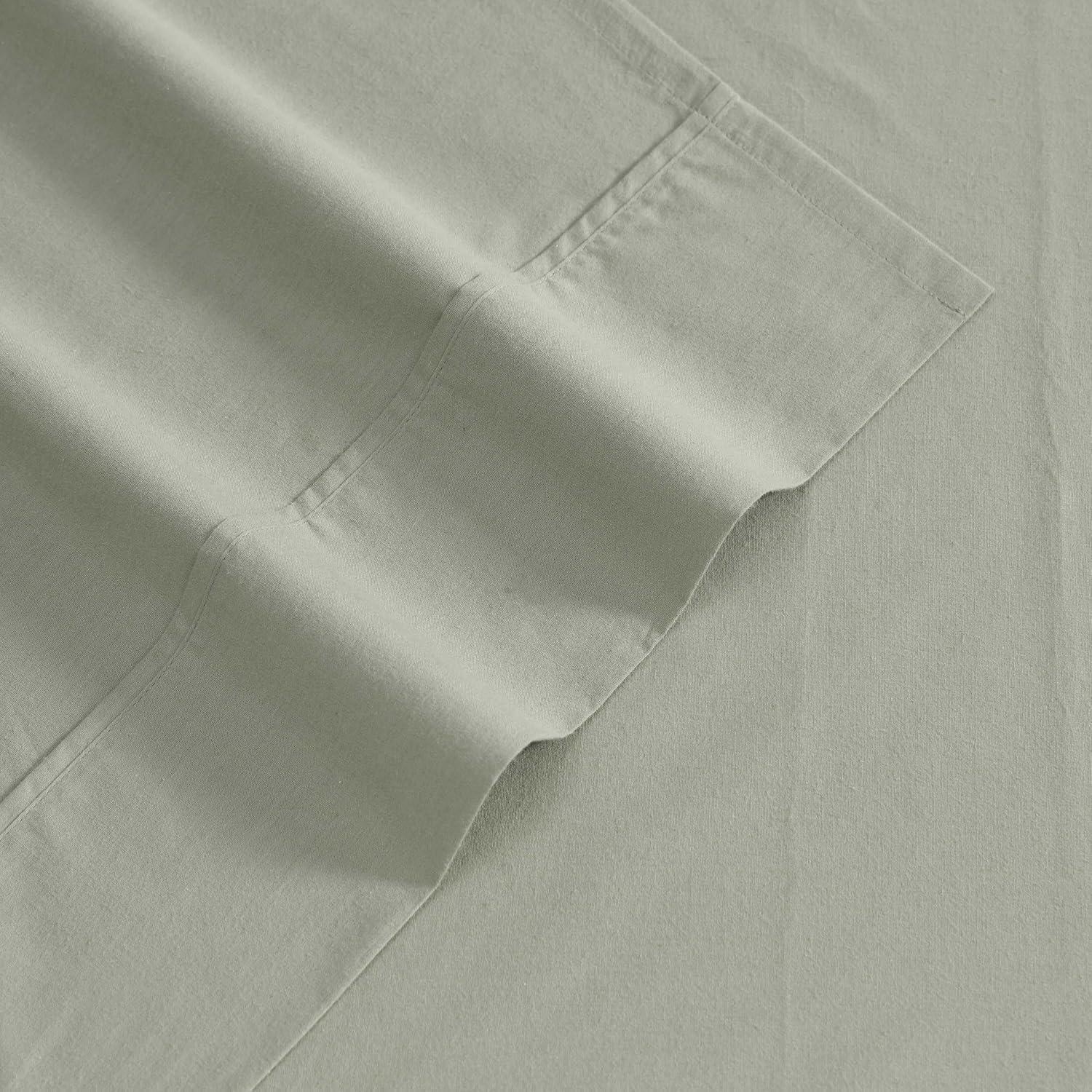 Eddie Bauer Eddie Bauer Solid Brushed Percale Cotton Sheet Set