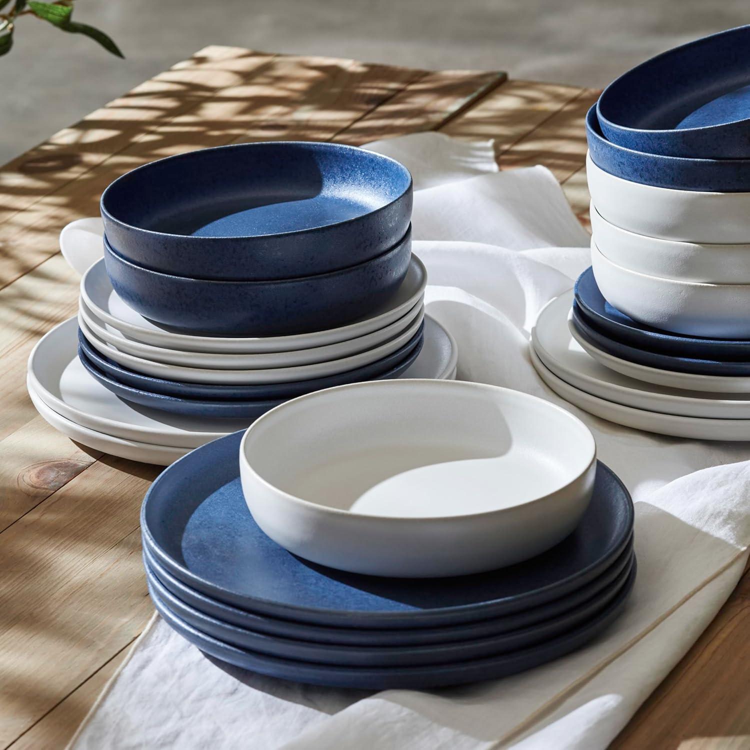 Porto By Stone Lain Macchio 12-Piece Dinnerware Set Stoneware