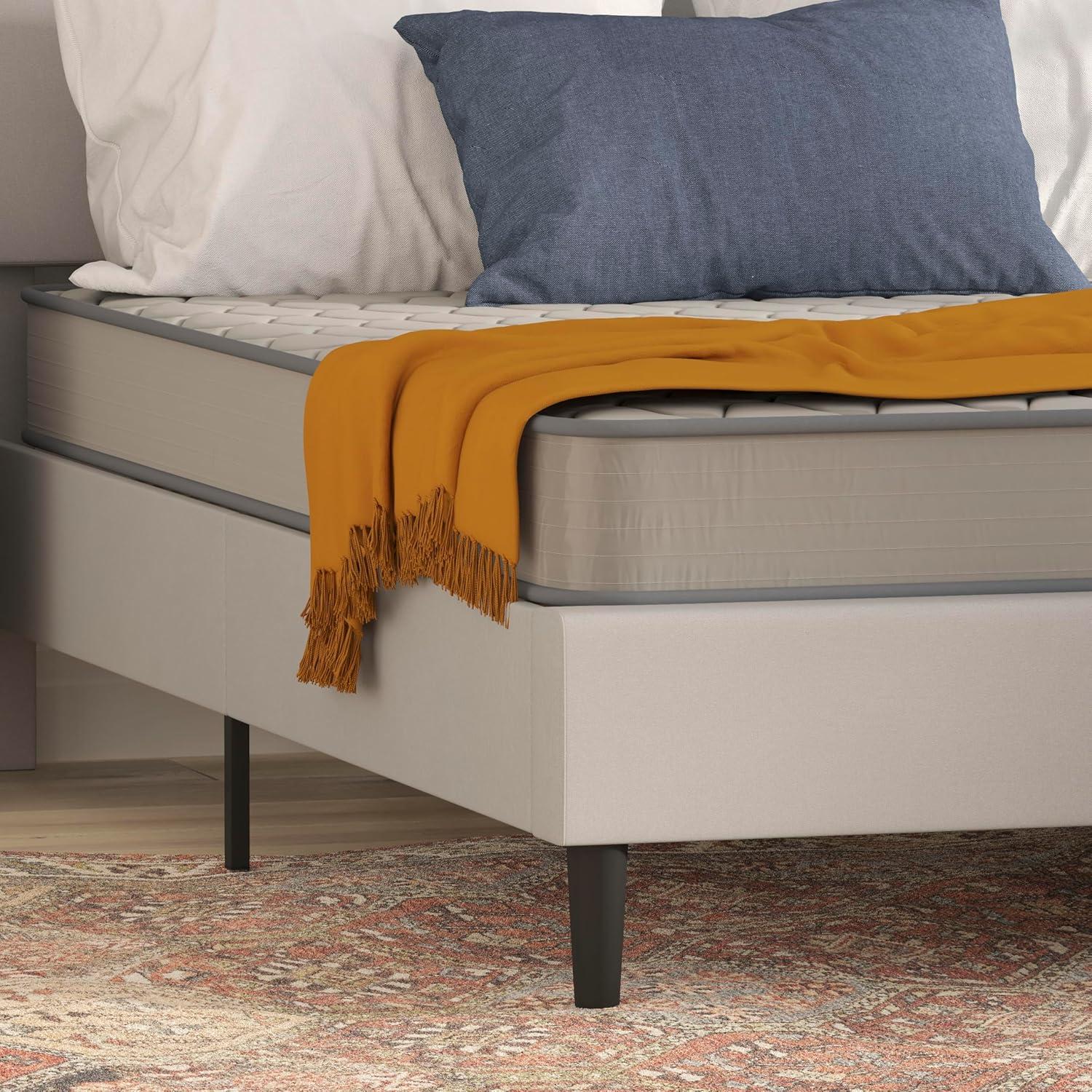 Flash Furniture Capri Comfortable Sleep 6 Inch CertiPUR-US Certified Spring Mattress, Full Mattress in a Box