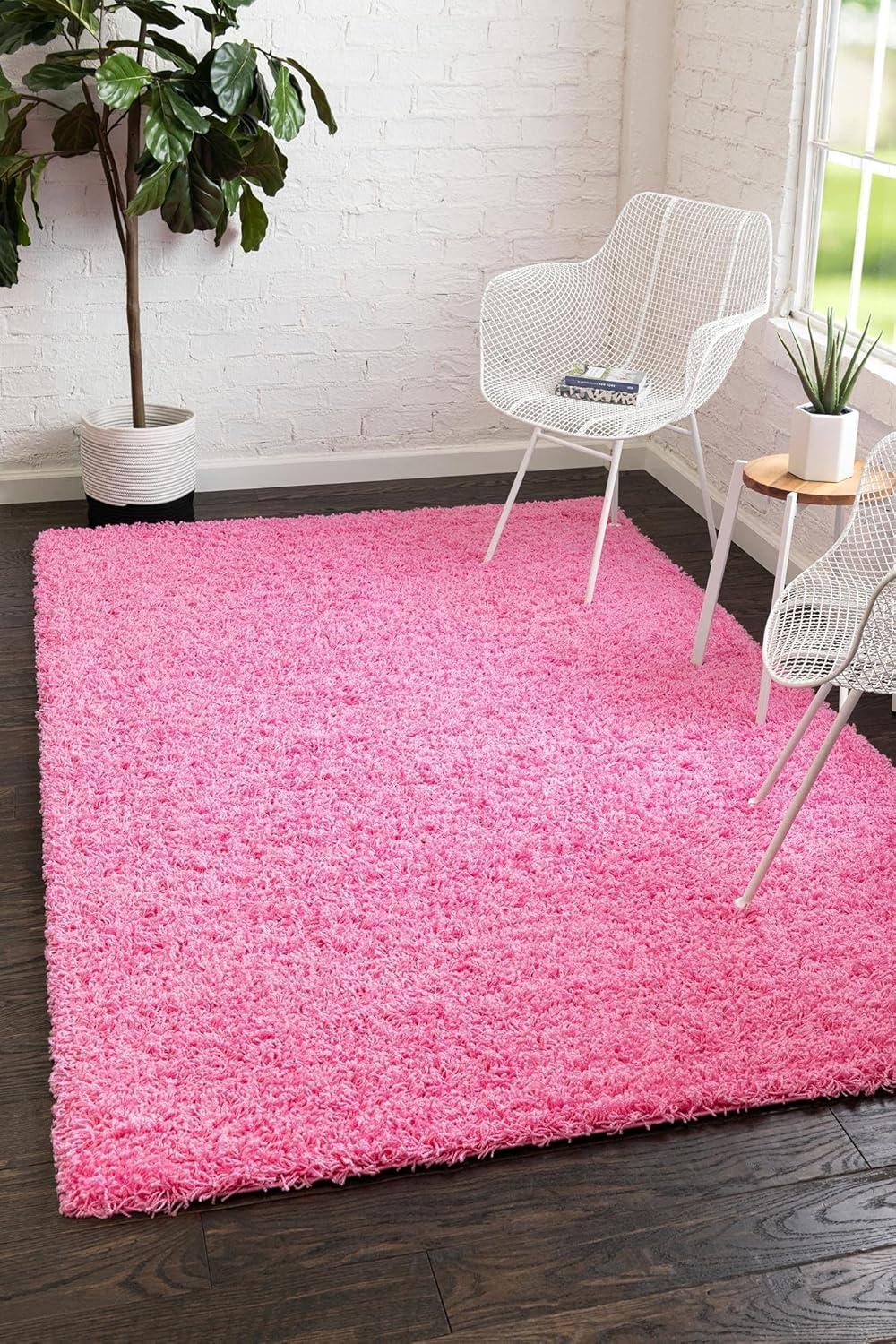 Unique Loom Solid Shag Solid Indoor Woven Area Rug