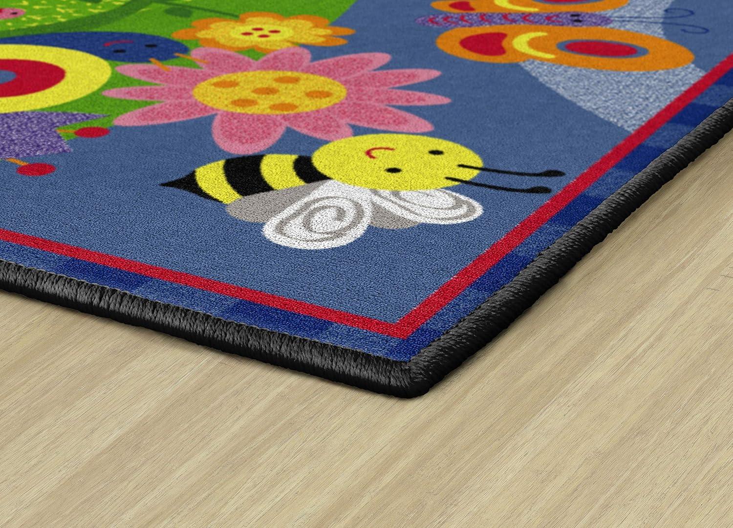 Flagship Carpets Cutie Bugs Kids and Baby Non Slip Area Rug, 3' x 5'