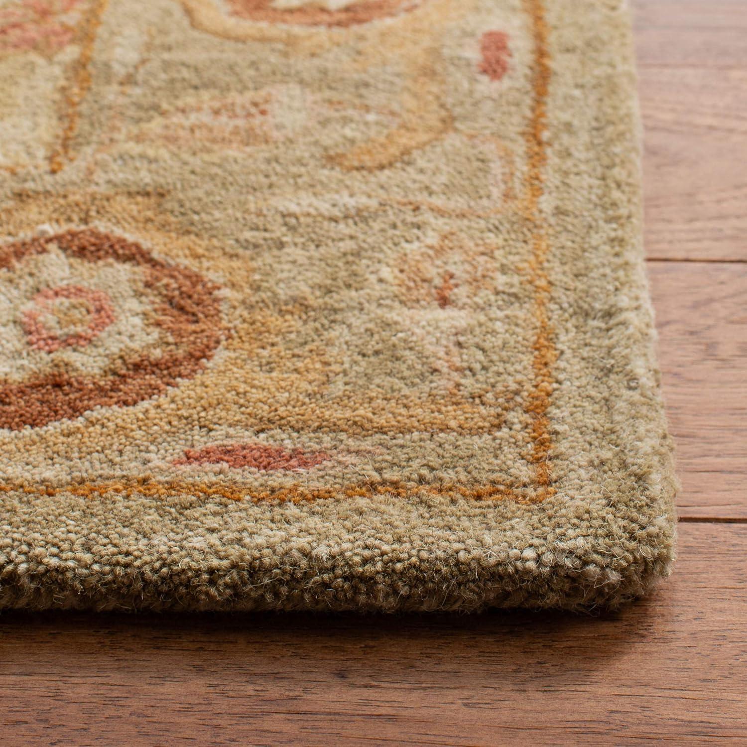 SAFAVIEH Anatolia Sherman Floral Wool Area Rug, Sage, 3' x 5'