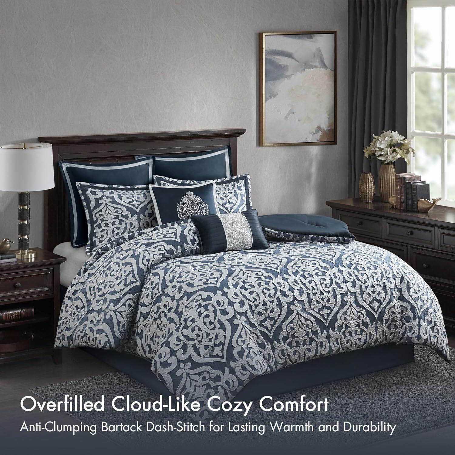 Madison Park Odette Jacquard 8 Piece Comforter Set & Reviews | Wayfair