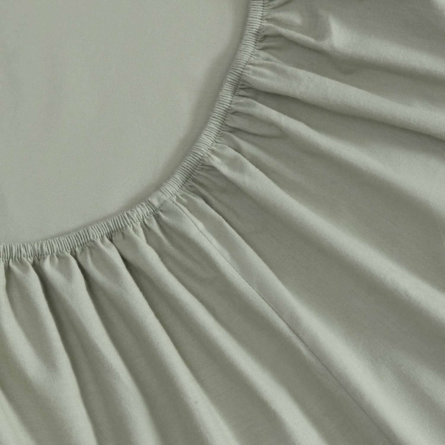 Eddie Bauer Eddie Bauer Solid Brushed Percale Cotton Sheet Set