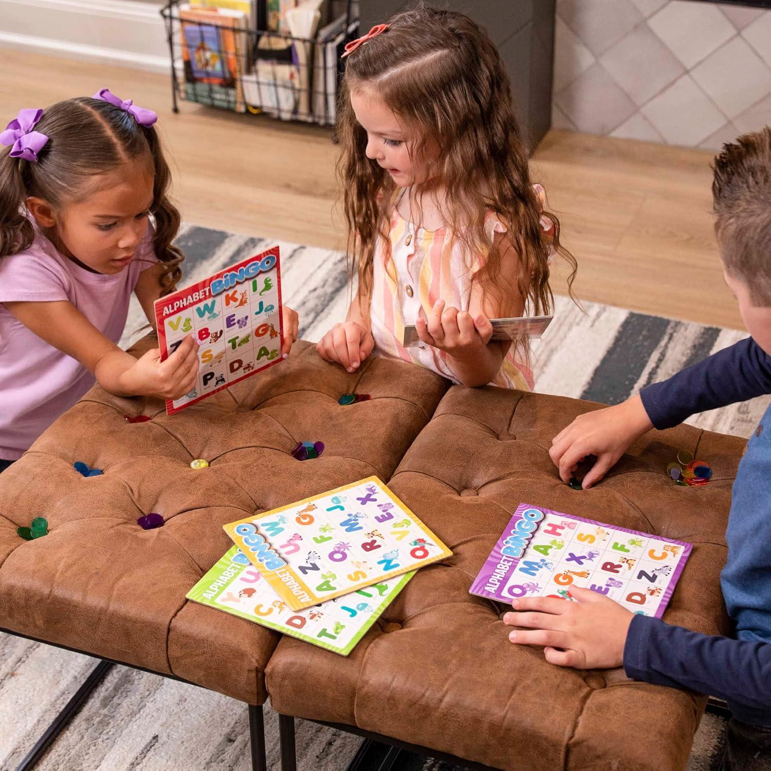 Hapinest Alphabet Bingo ABC Letter Preschool Learning Board Game for Toddlers and Kids