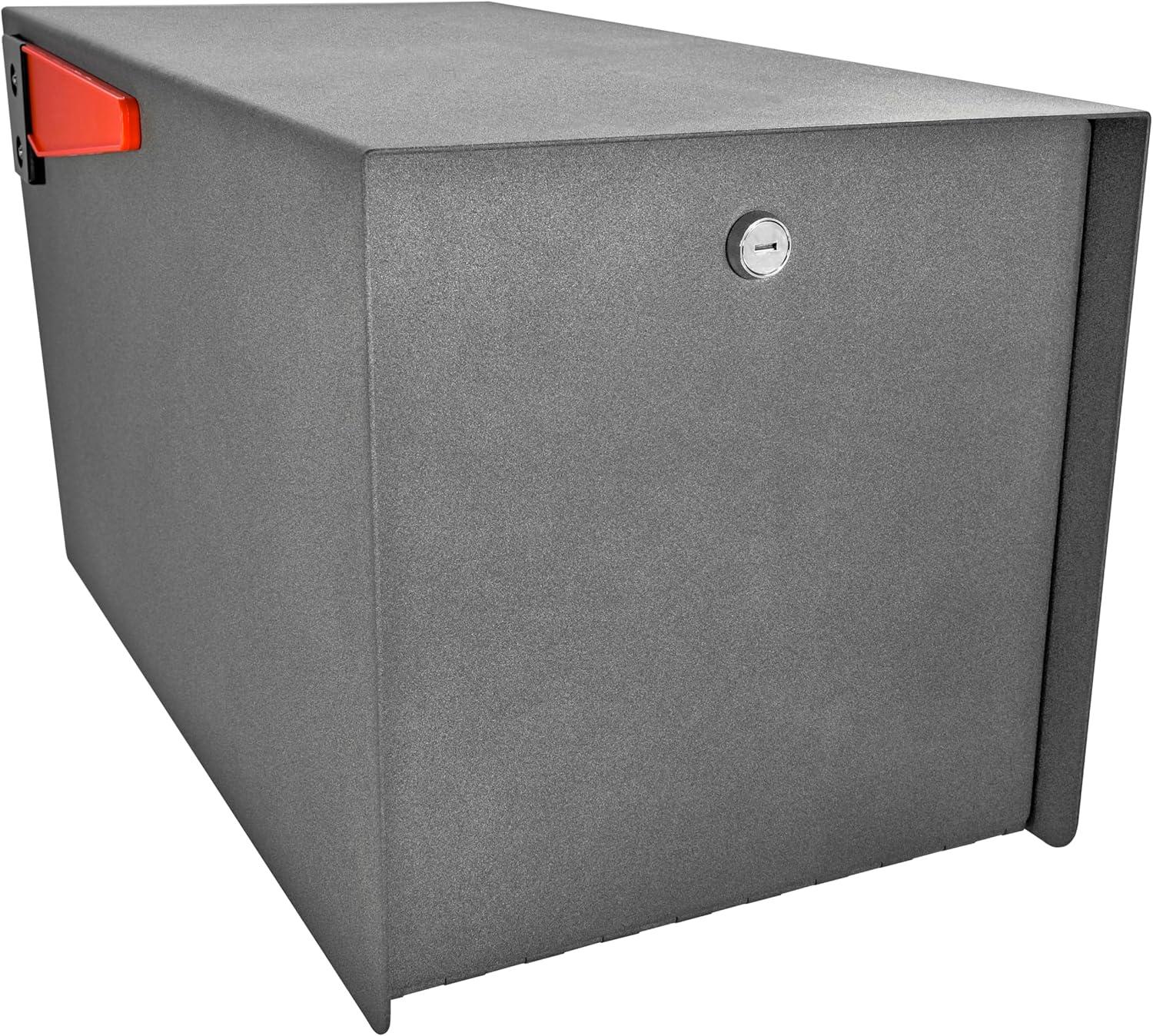 Mail Manager Street Safe Locking Security Mailbox (Rear Access), Granite