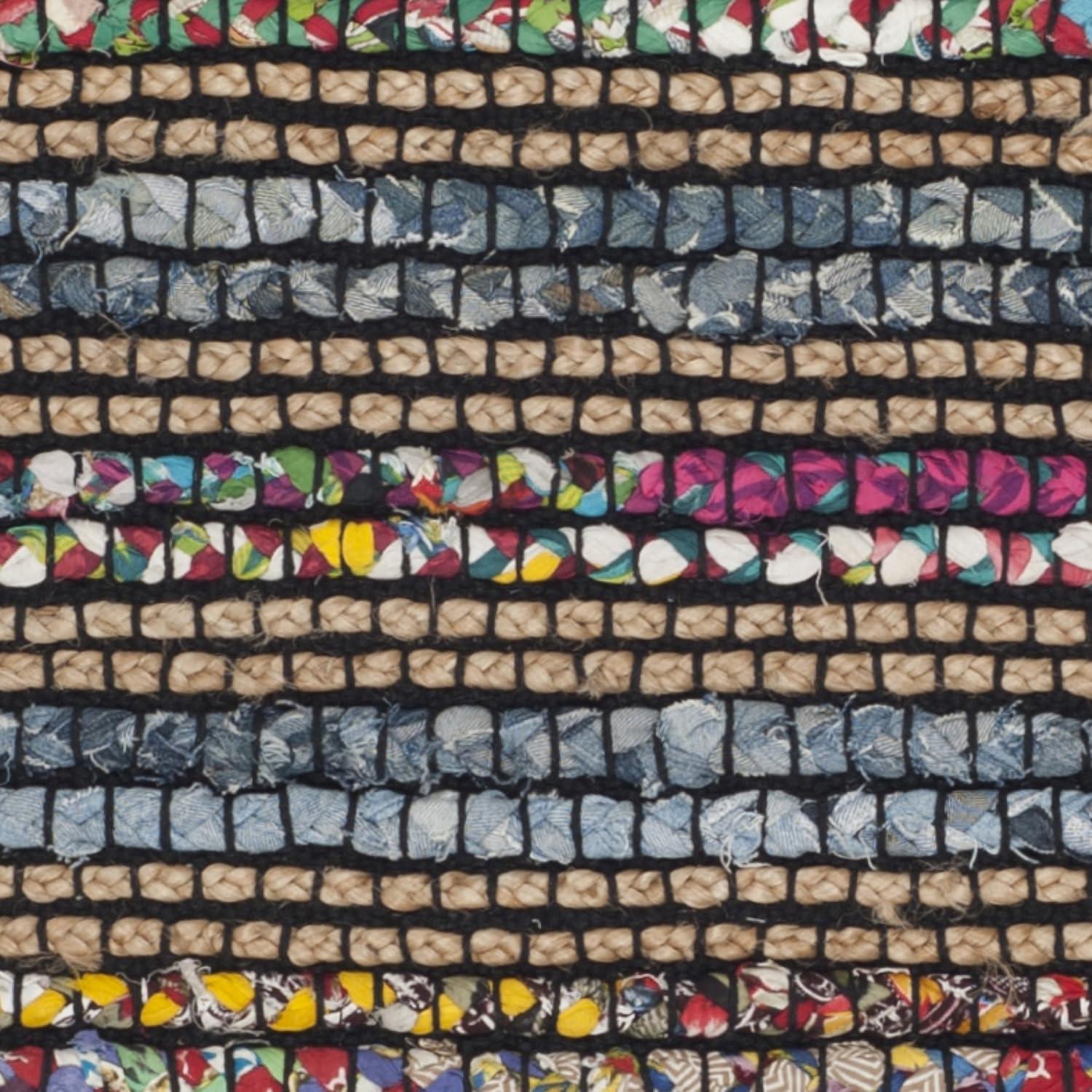 Cape Cod CAP361 Hand Woven Area Rug - Blue/Multi - 4'x4' - Safavieh.