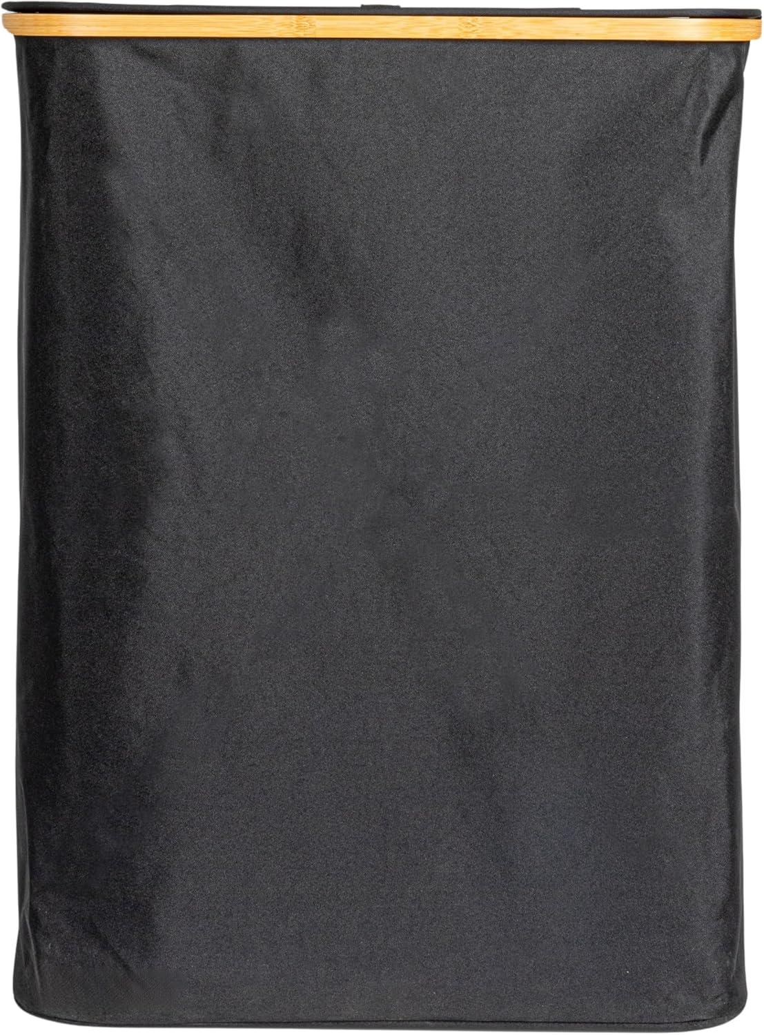 Household Essentials Sleek Laundry Hamper With Dual Mesh Liners And Lid