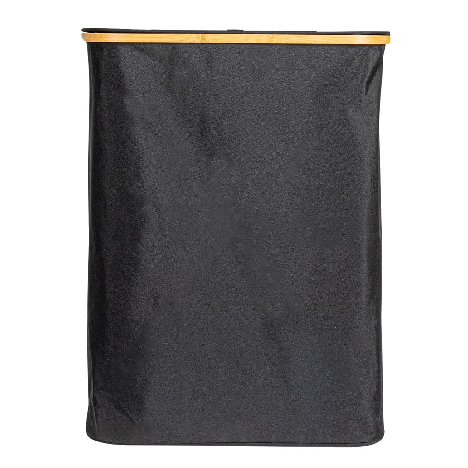 Household Essentials Sleek Laundry Hamper With Dual Mesh Liners And Lid