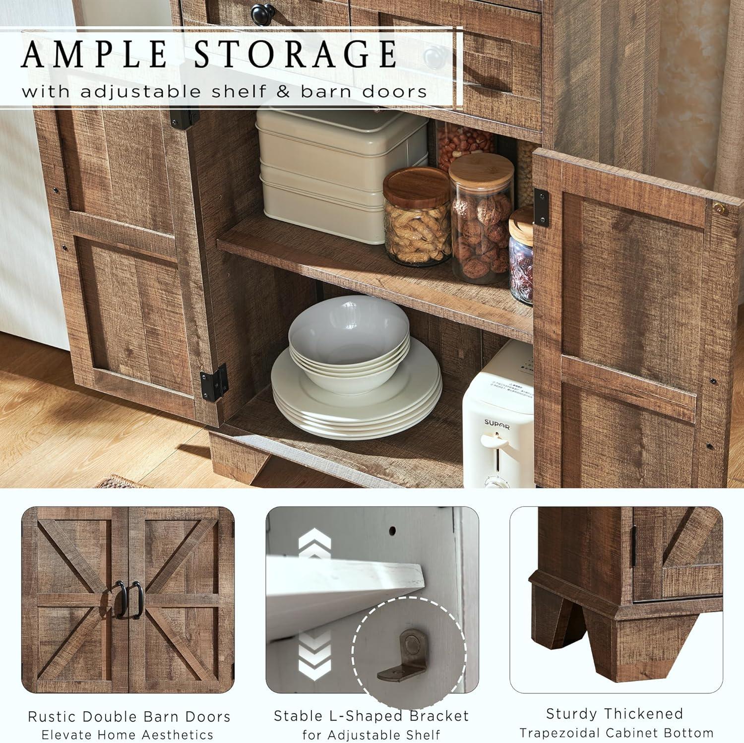 Rosalind Wheeler Bathroom Floor Cabinet, 24 Inch Wide Bathroom Cabinet