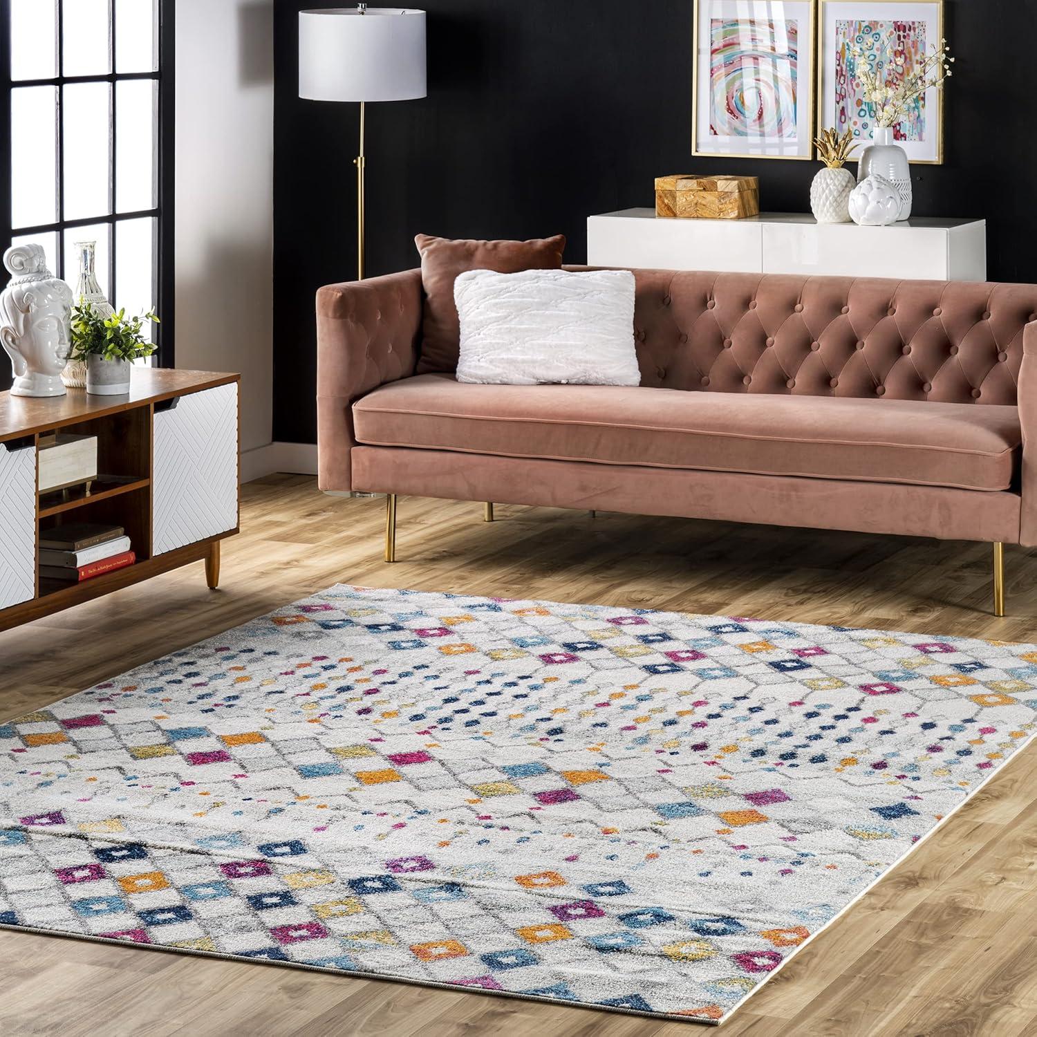 nuLOOM Moroccan Blythe Multicolor 2' x 3' Transitional Area Rug