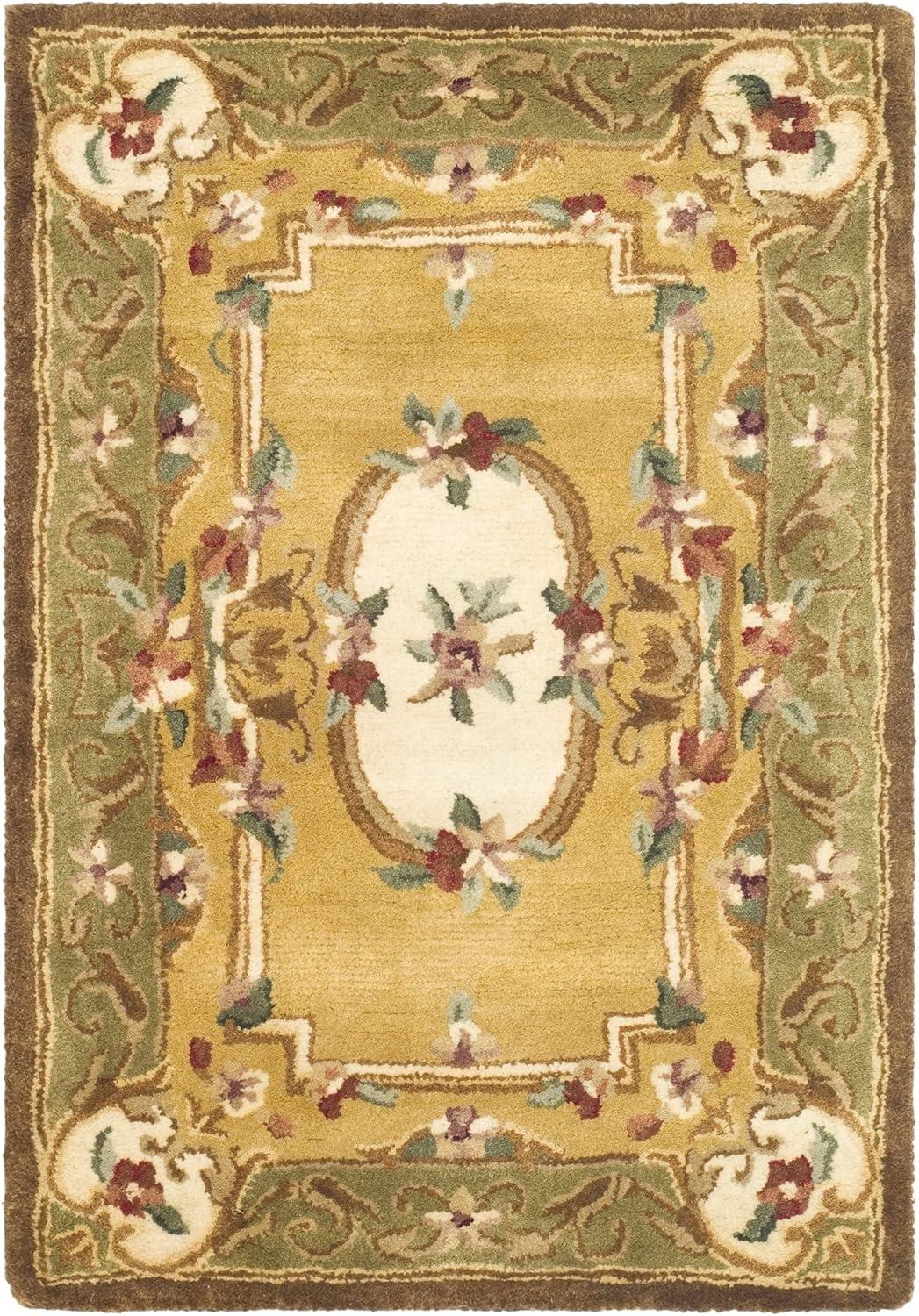 Ivory Elegance Hand-Tufted Wool Rectangular Area Rug - 54" x 16"