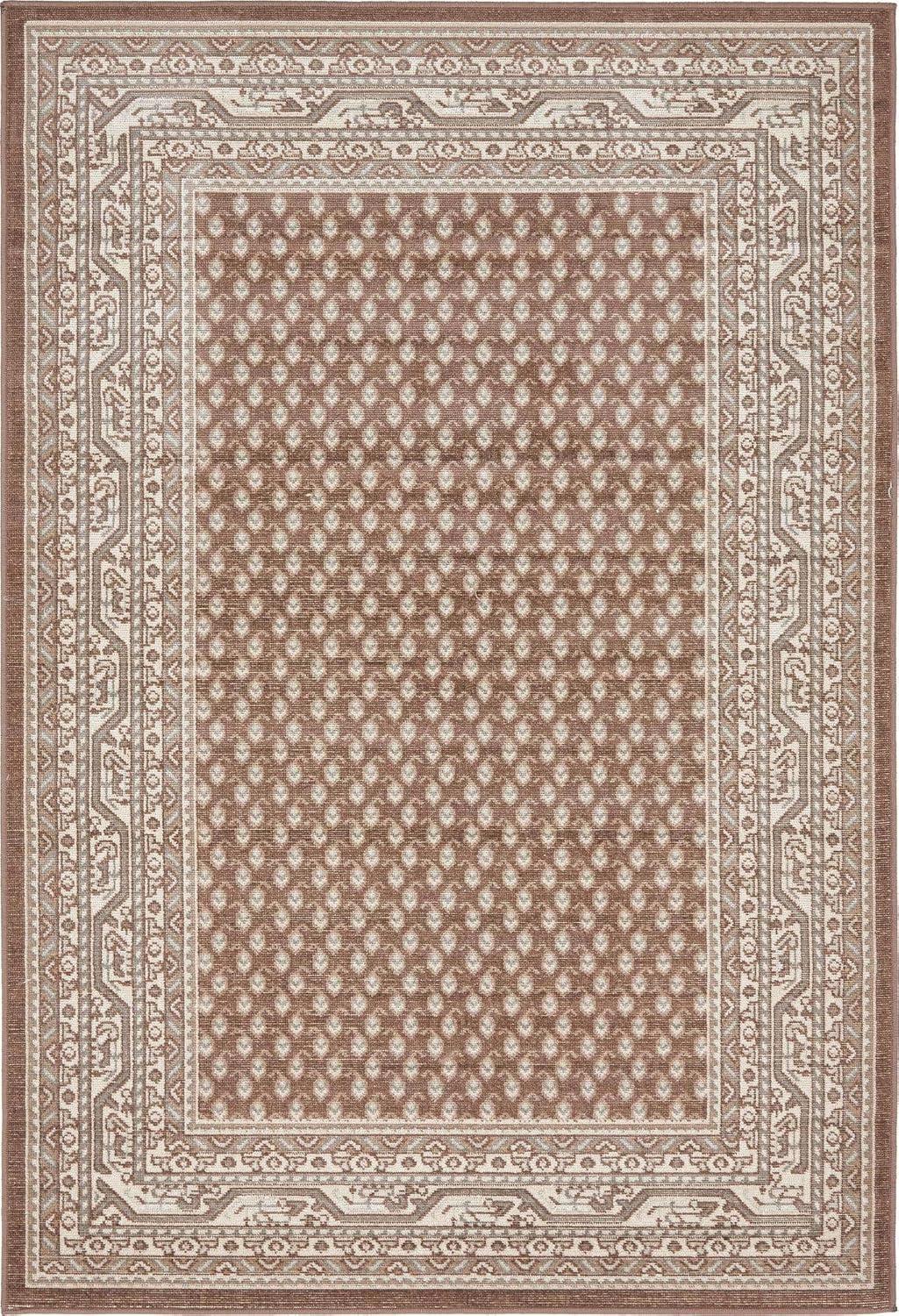 Williamsburg Allover Brown 4' 0 x 6' 0 Area Rug