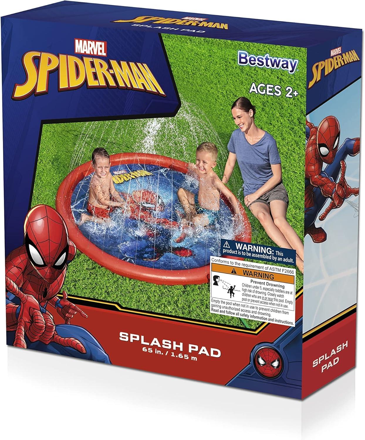 Spider-Man 65" Child Lawn Sprinkler Splash Pad, Ages 2+