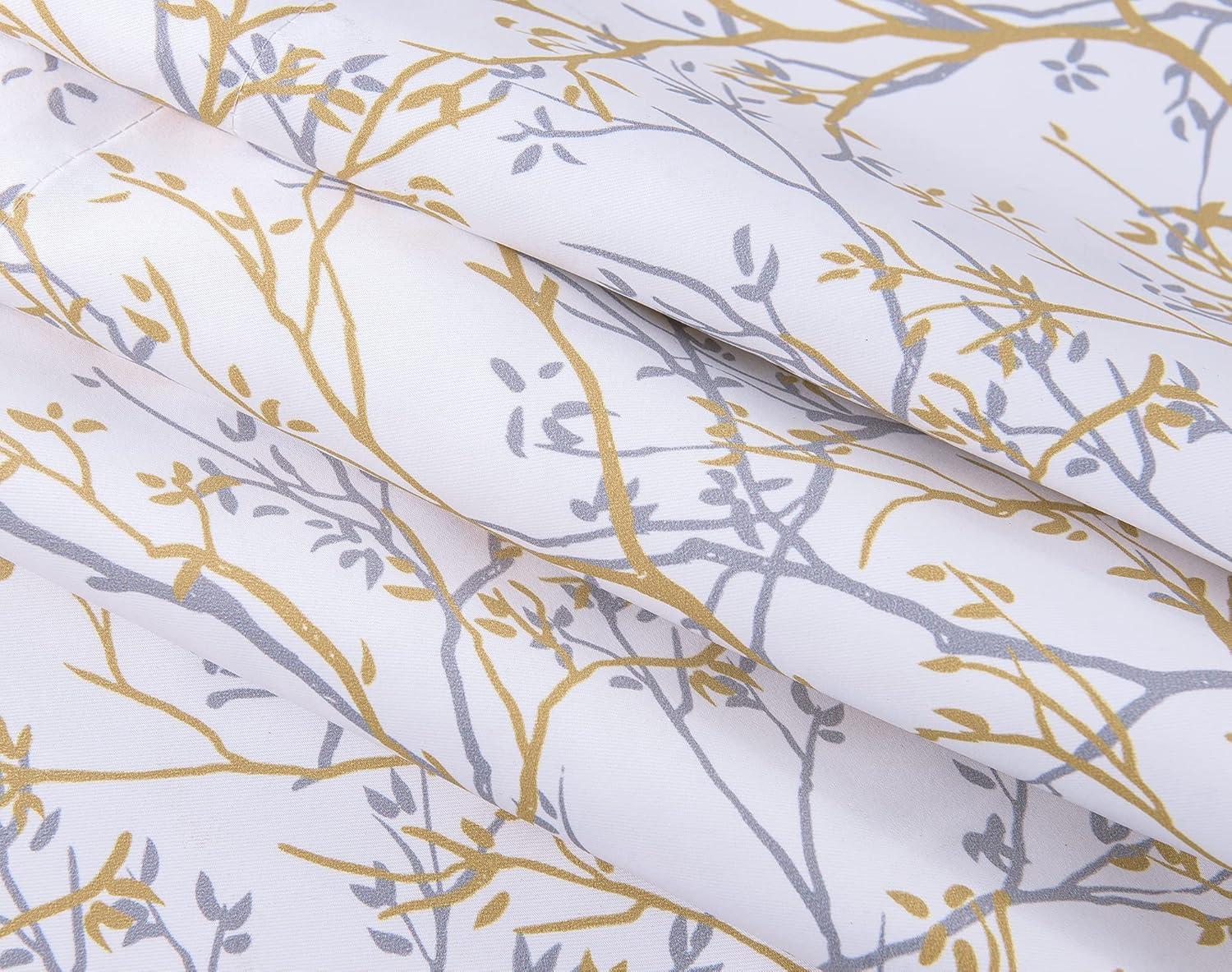 Floral Flower Thermal Insulated Energy Saving Window Curtain Valance for Living Room/Bedroom/Kitchen/Kids Rod Pocket 52 by 18 Inch