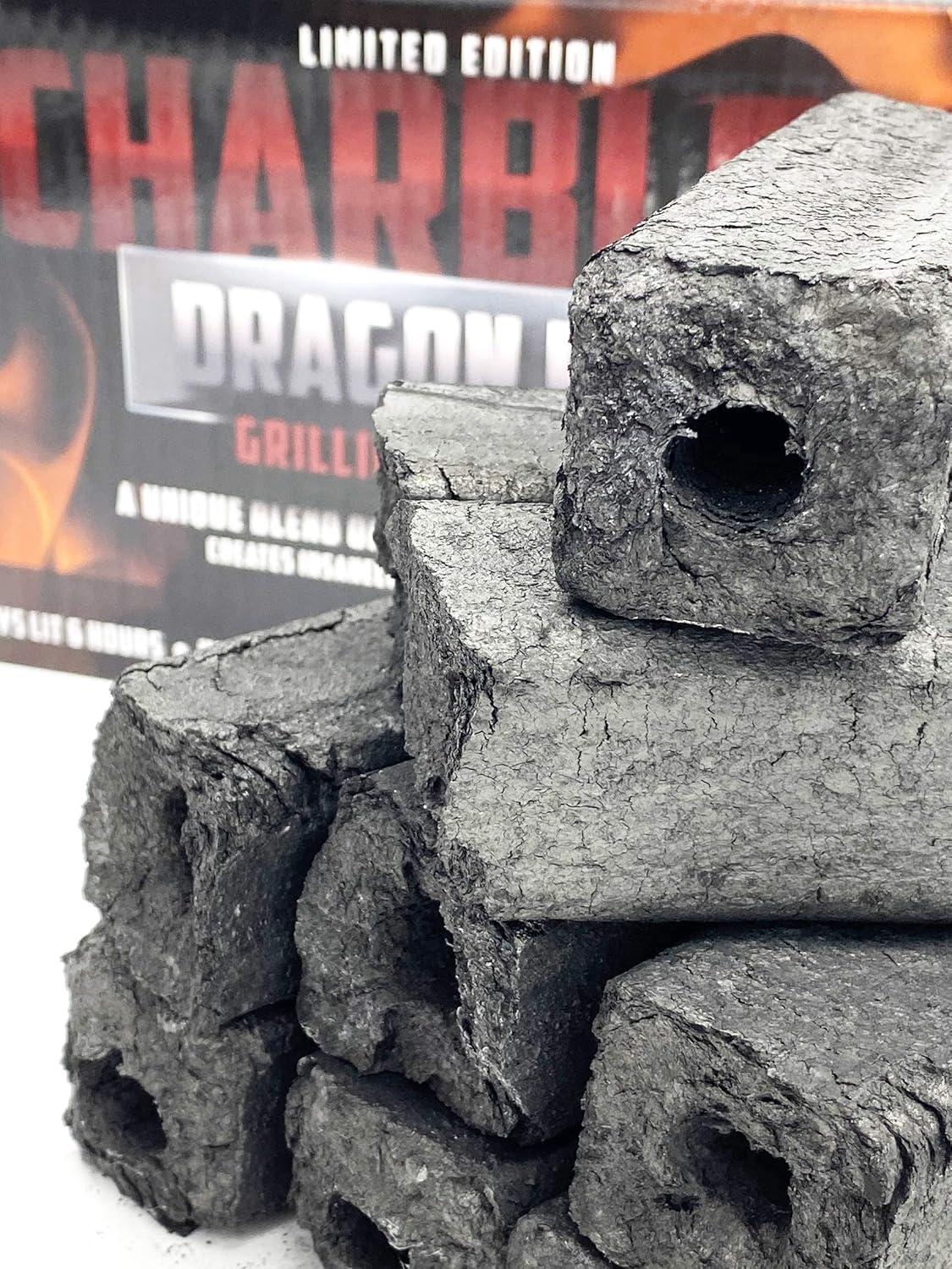 10LB Dragon Fire Bamboo Charcoal Logs - 100% Natural Wood