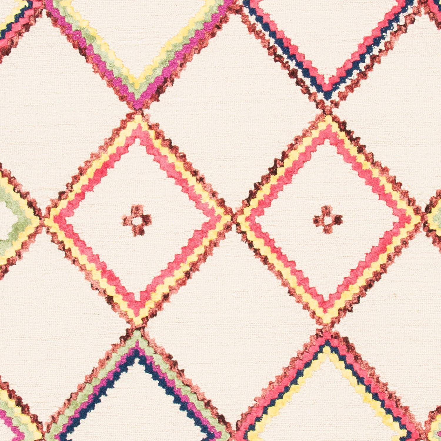 Bellagio BLG563 Hand Tufted Area Rug - Ivory/Multi - 8'x10' - Safavieh.