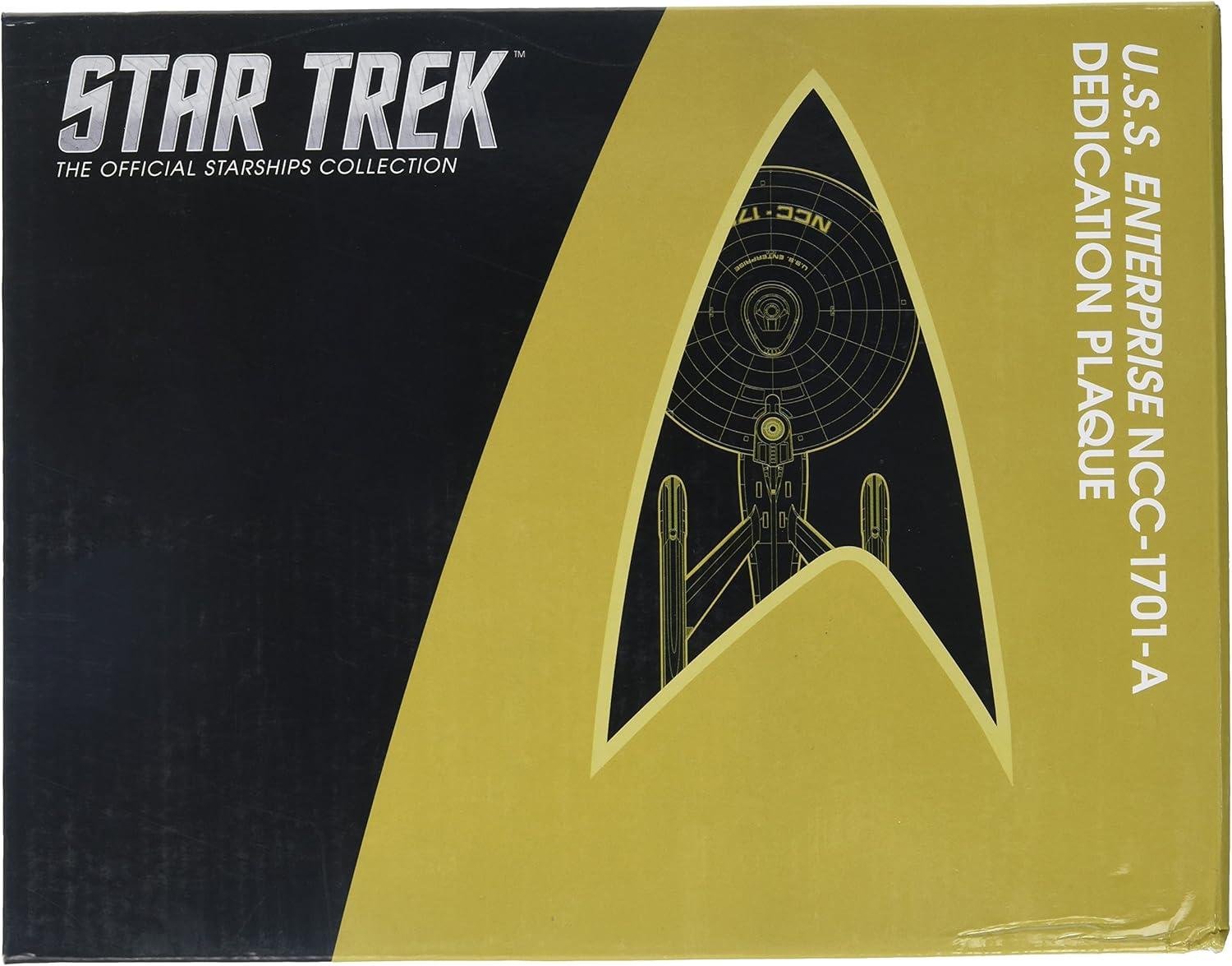 Eaglemoss Collections Star Trek Discovery USS Enterprise NCC-1701-A Dedication Plaque Replica