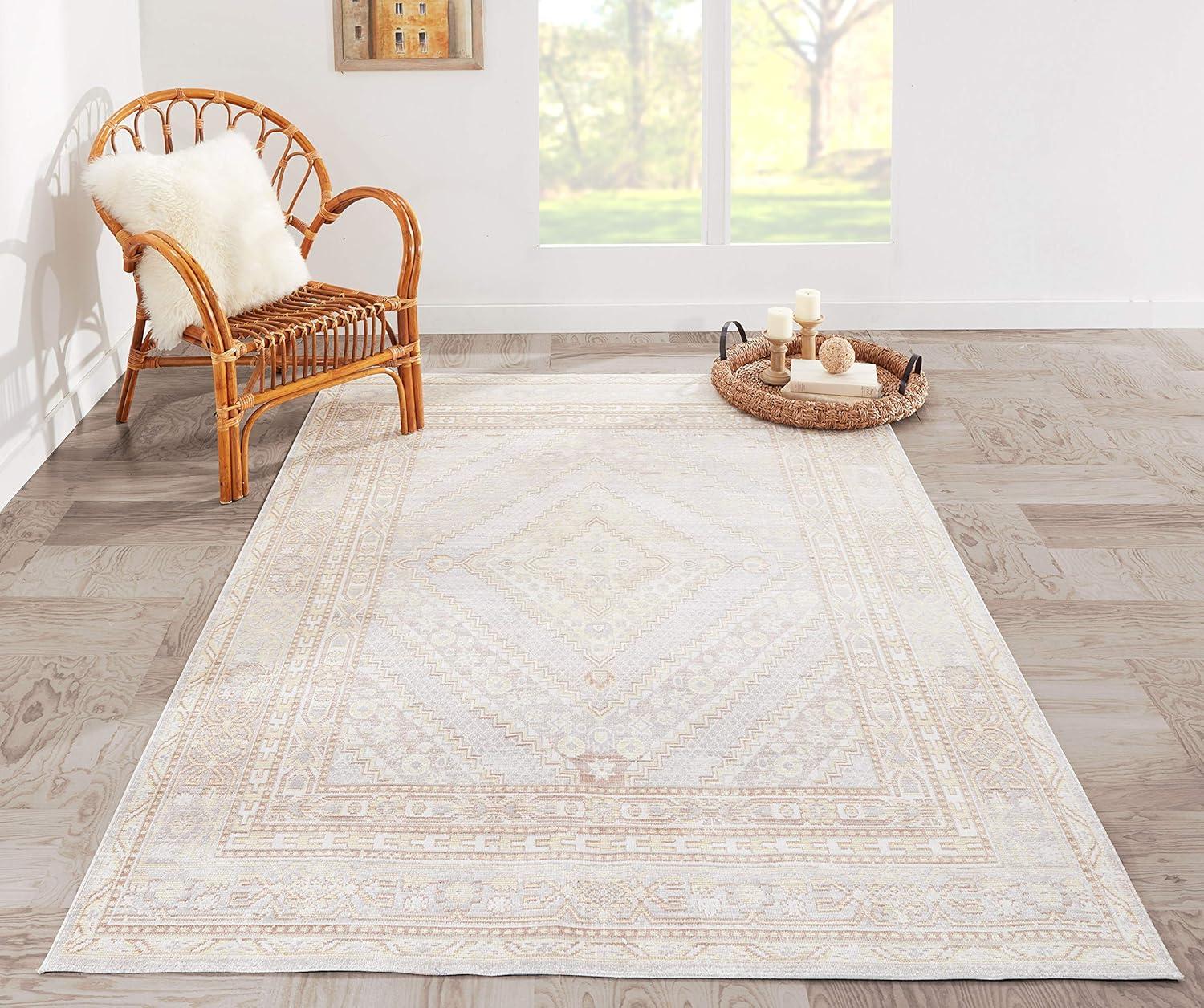 4'x6' Shapes Geometric Loomed Area Rug Gray - Momeni: Modern Indoor Low Pile Polyester Rectangle, Spot Clean