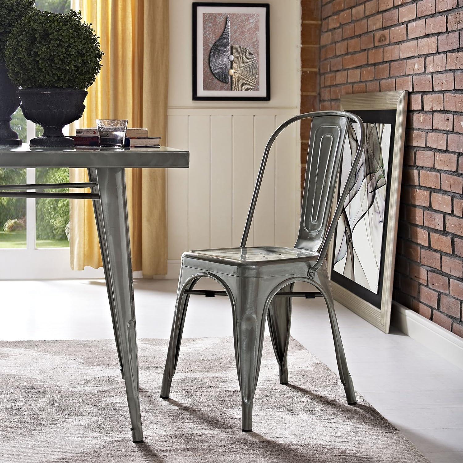 Modway Carbon Loft Sadie Metal Dining Chair