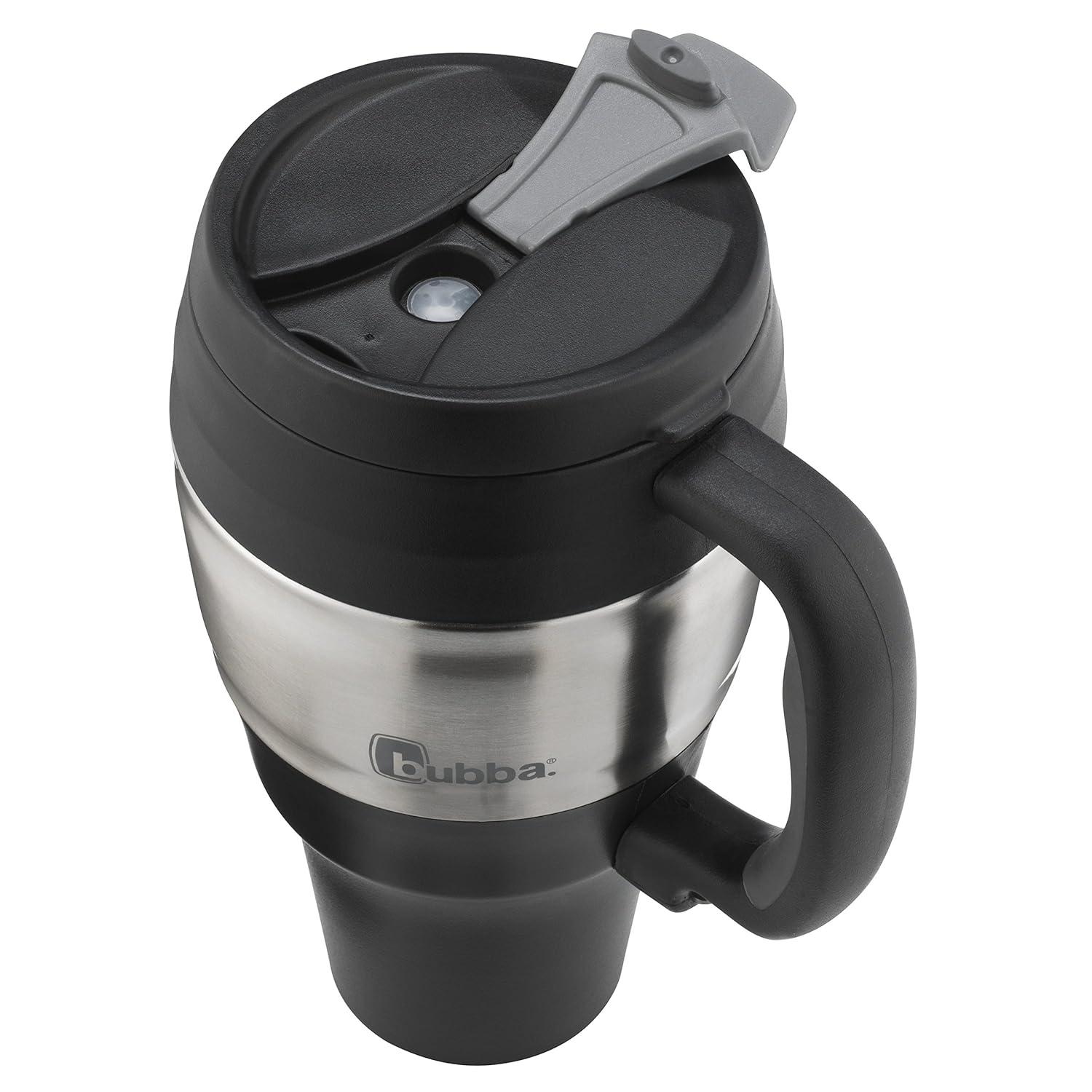 bubba Classic Stainless Steel Mug with Handle Black, 34 fl oz.