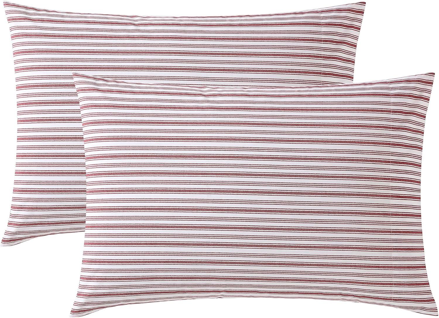 Nautica Percale Cotton 2 Piece Standard Pillowcase Set