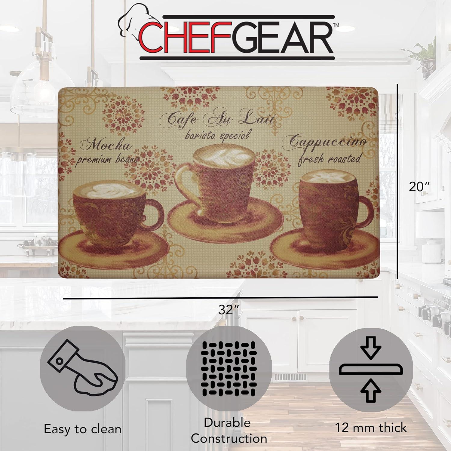 Chef Gear Barista Special Anti-Fatigue Gelness Comfort Chef Mat